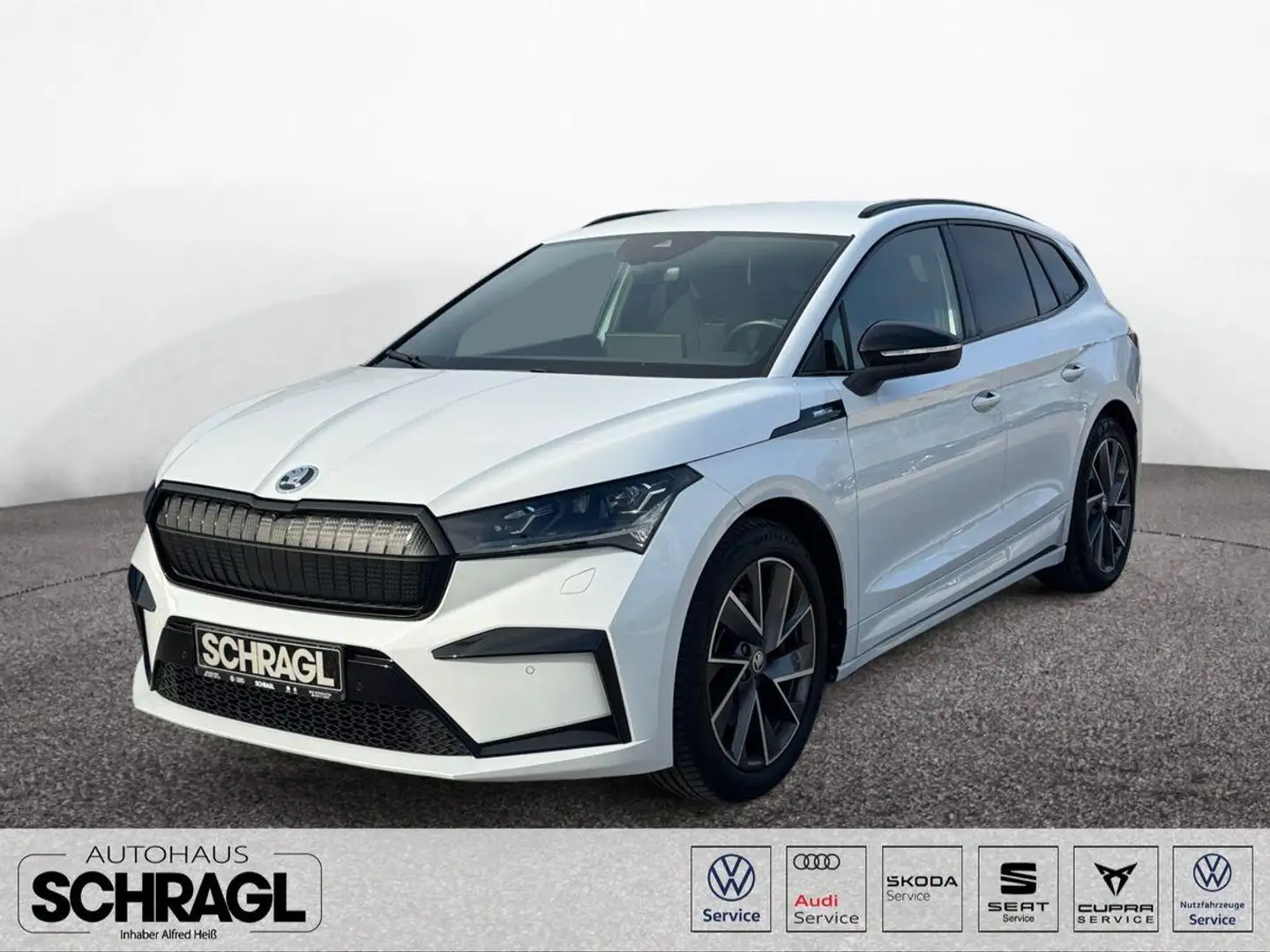 Skoda Enyaq 80 Sportline+WÄRMEPUMPE+AREA+NAV+AHK+KESSY Blanc - 1