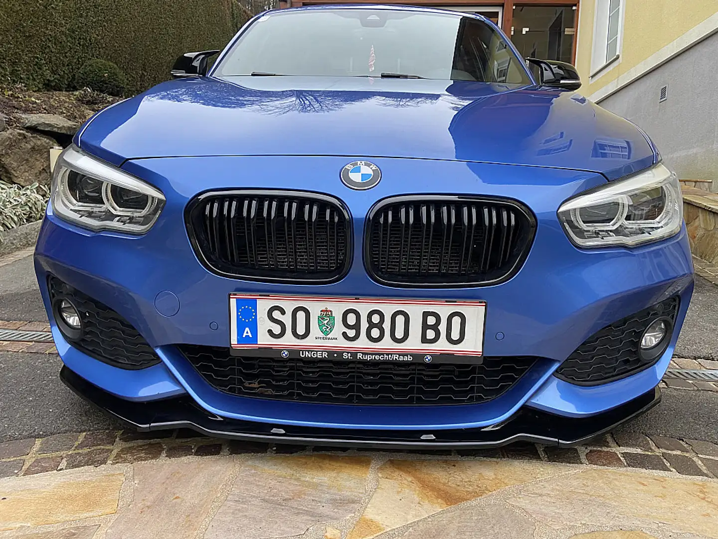 BMW 120 120d M-Packet + Performance Mietkauf Leder LED ... Bleu - 2