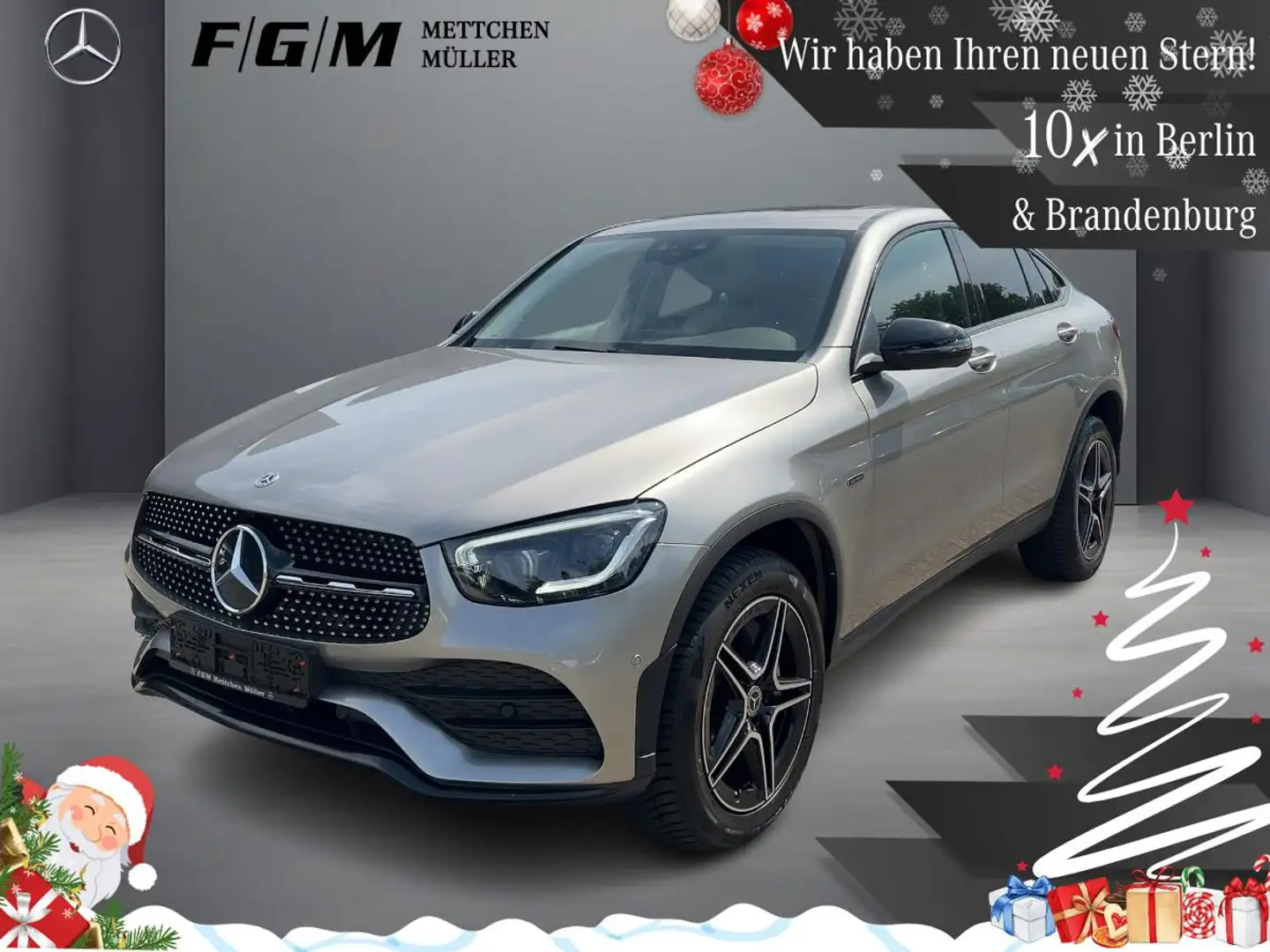 Mercedes-Benz GLC 300 de 4M AMG Line Burm|TWA|Night|Sitzhz|SHD Plateado - 1