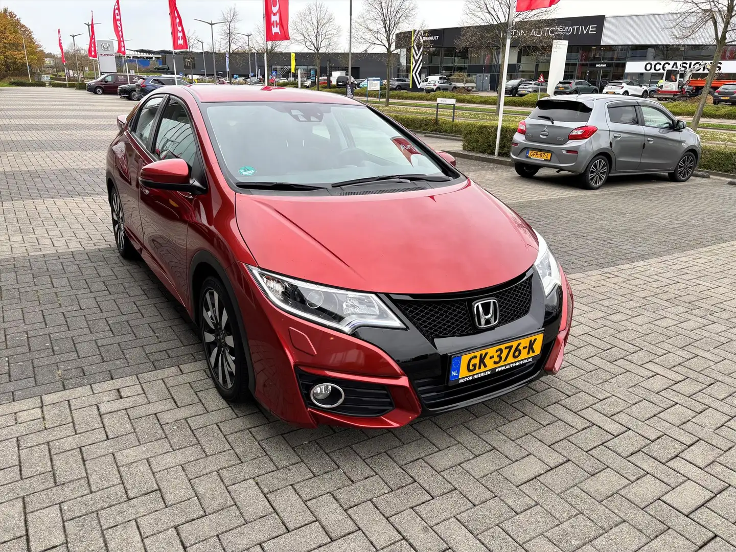 Honda Civic 1.8i Elegance Aut | ADAS Pack | Navi | P.cam Rouge - 2