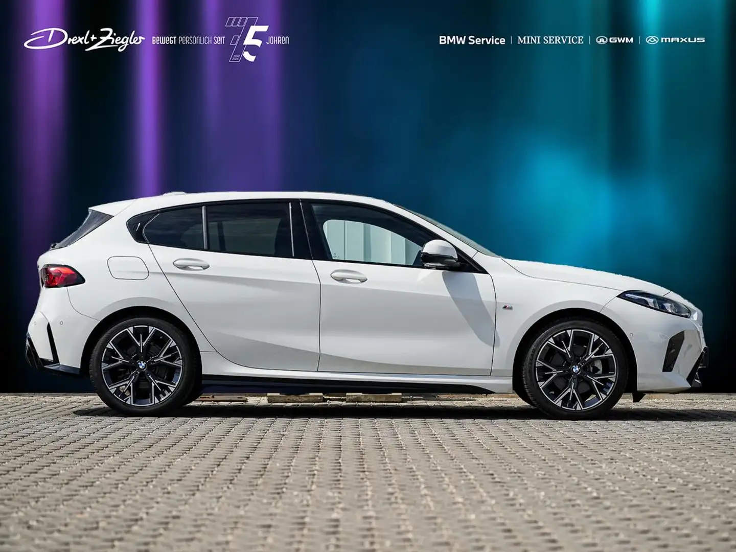 BMW 120 d M-Sport AHK ACC aLED PANO HeadUp KoZg 360° Weiß - 2