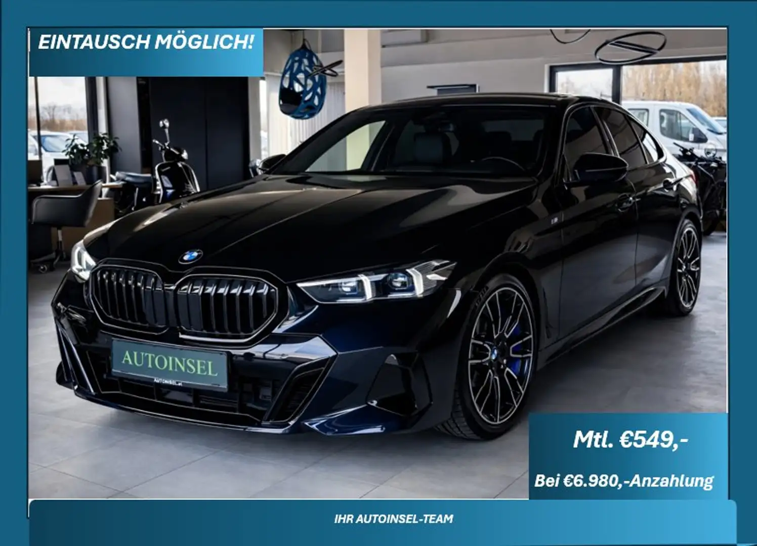 BMW 520 520 d M Sport Schwarz - 1