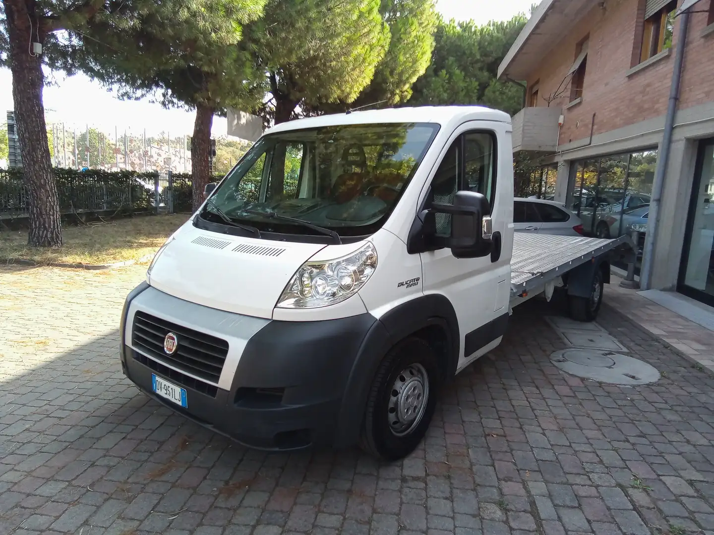 Fiat Ducato Trasporto Auto Sosp. Post. Pneum. Patente B Blanc - 1