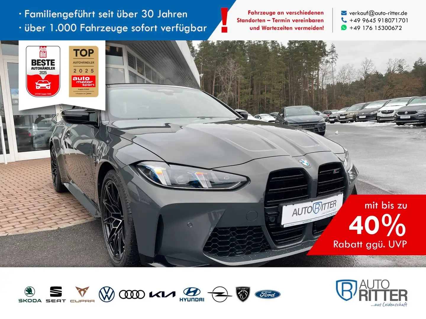 BMW M4 Competition Driving Assistant Professional... Grigio - 1