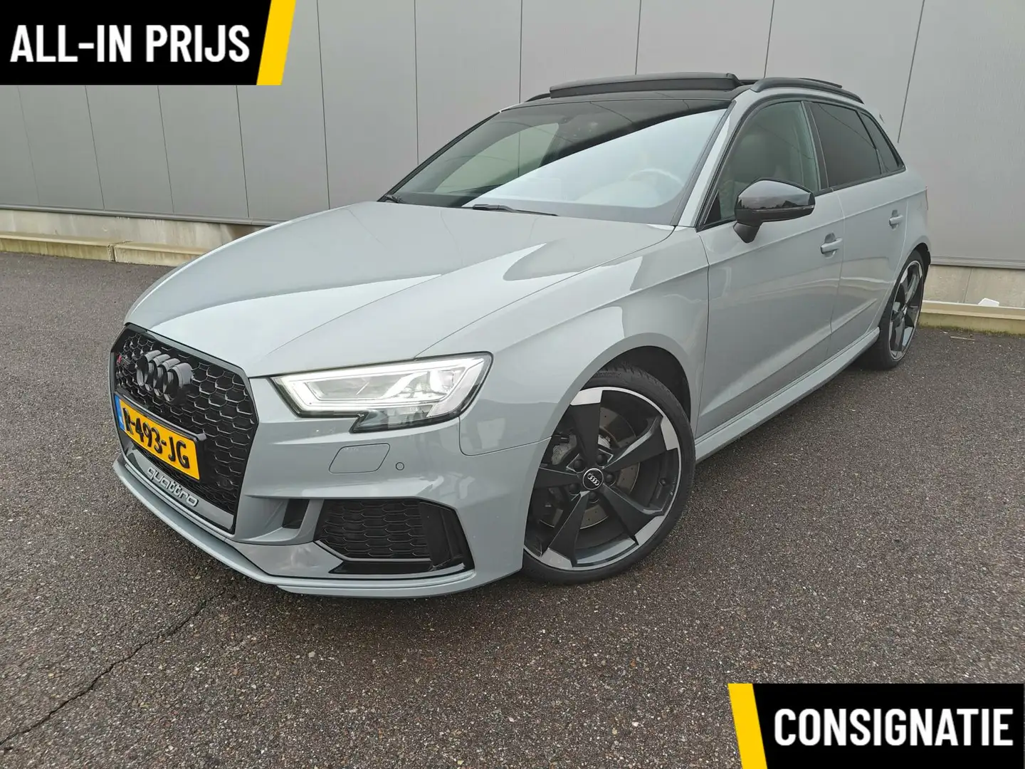 Audi RS3 RS3|530PK|Pano|Virtual|Milltek|Wagner| Audi 2.5 TF Grijs - 1