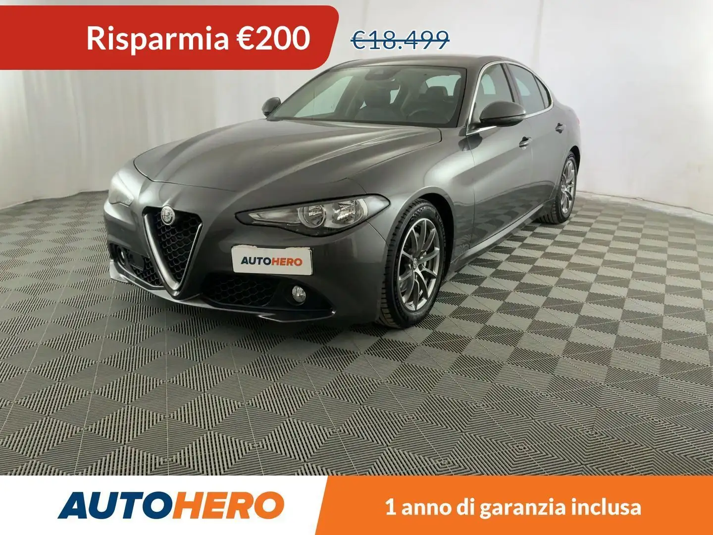 Alfa Romeo Giulia 2.2 JTDM Super 150 CV AT8 Grigio - 1