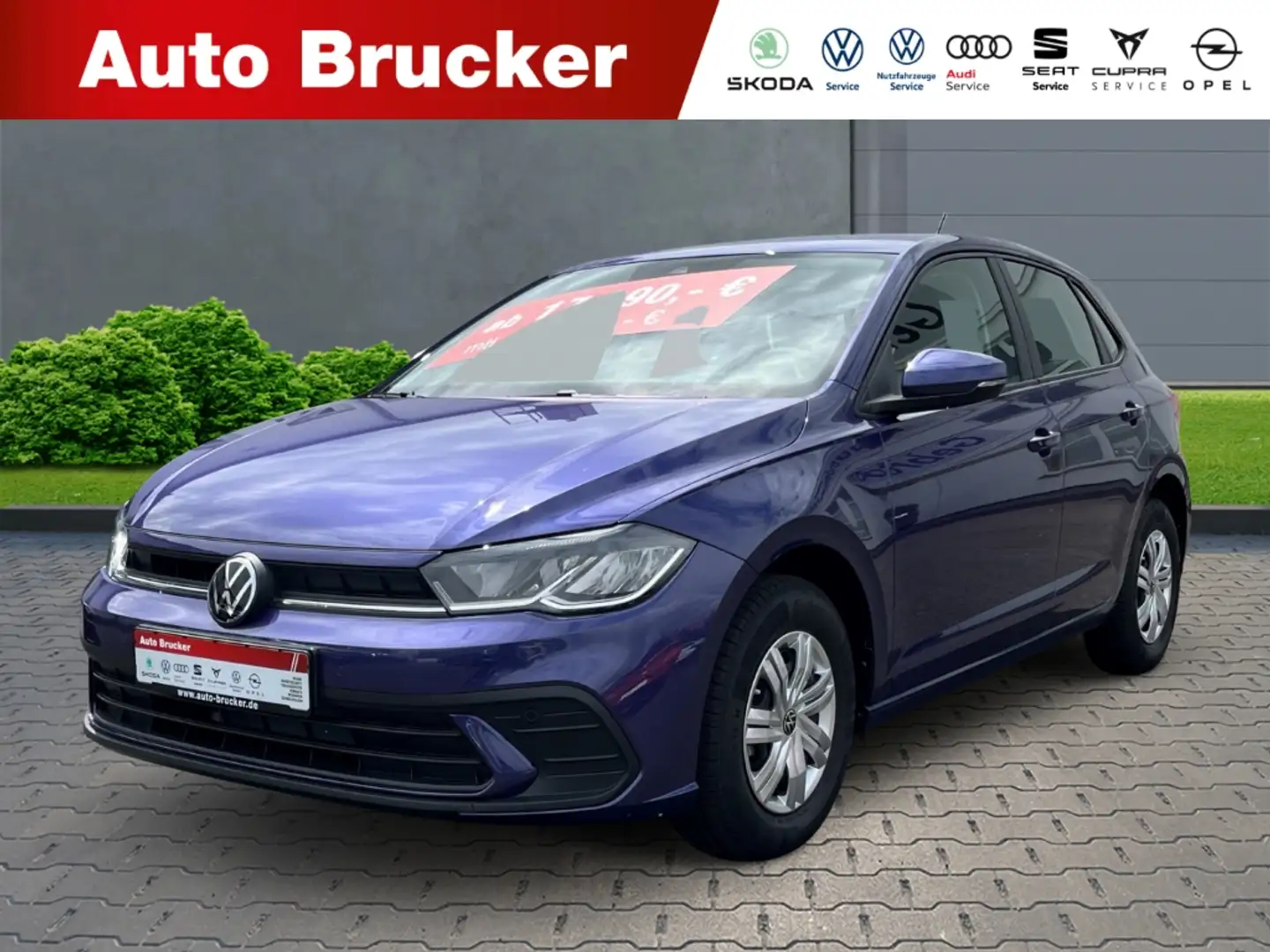 Volkswagen Polo VI Basis 1.0+LED+Klima+Einparkhilfe vo+hi+ Mauve - 1