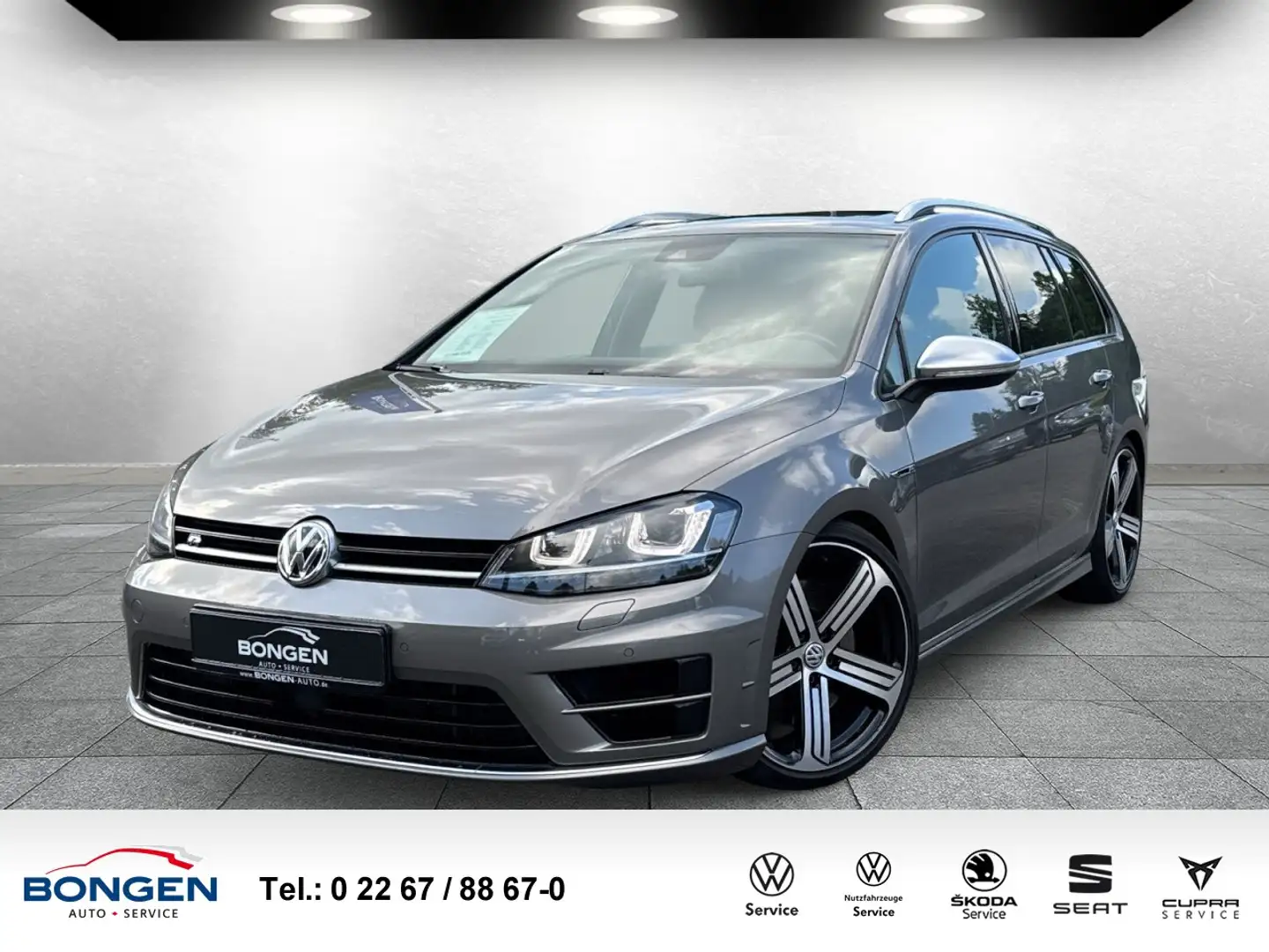 Volkswagen Golf R VII Var. 4Motion DSG Pano Rückfahrkamera Navi Gris - 1