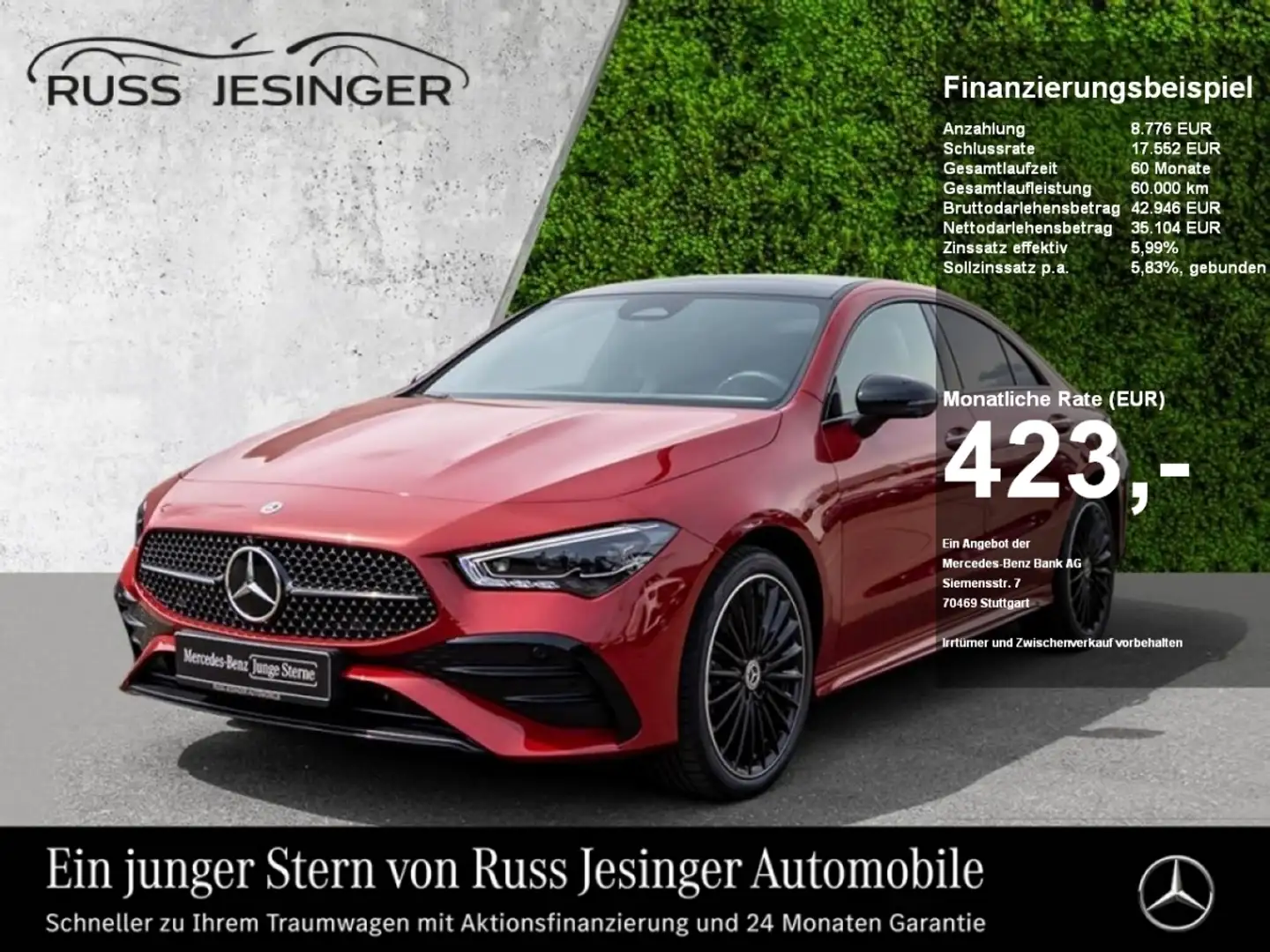 Mercedes-Benz CLA 250 e AMG Line *AHK*Distr*HUD*Pano*MBeam*360 Roşu - 1