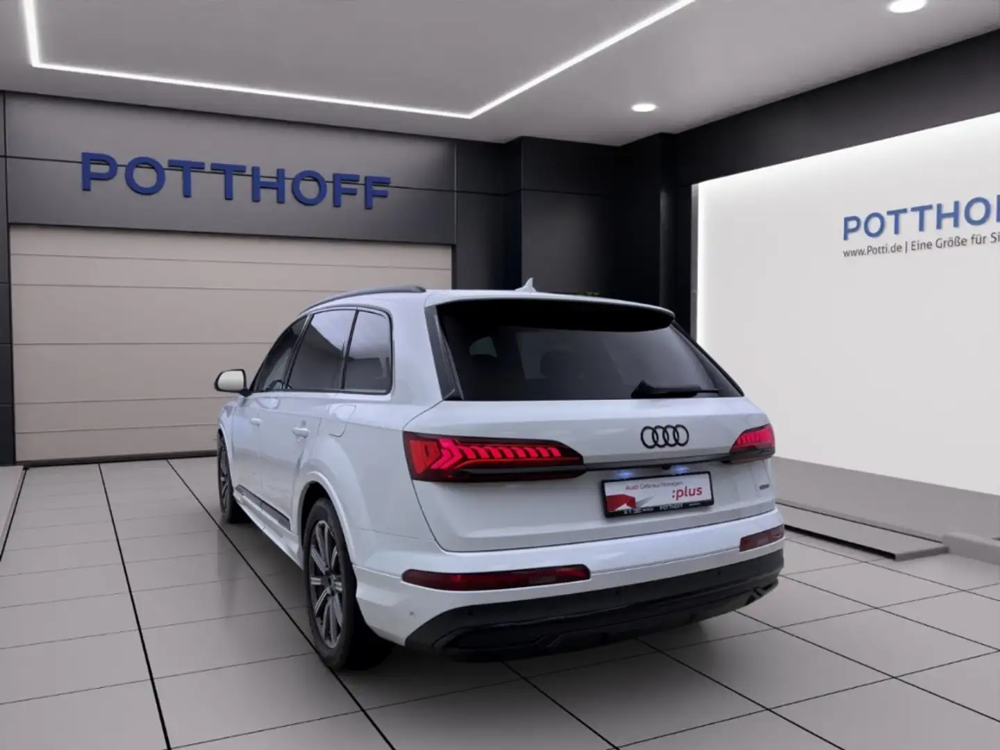 Audi Q7 55 TFSIe Q PANO AHK MATRIX NAVI SITZHZG Weiß - 2