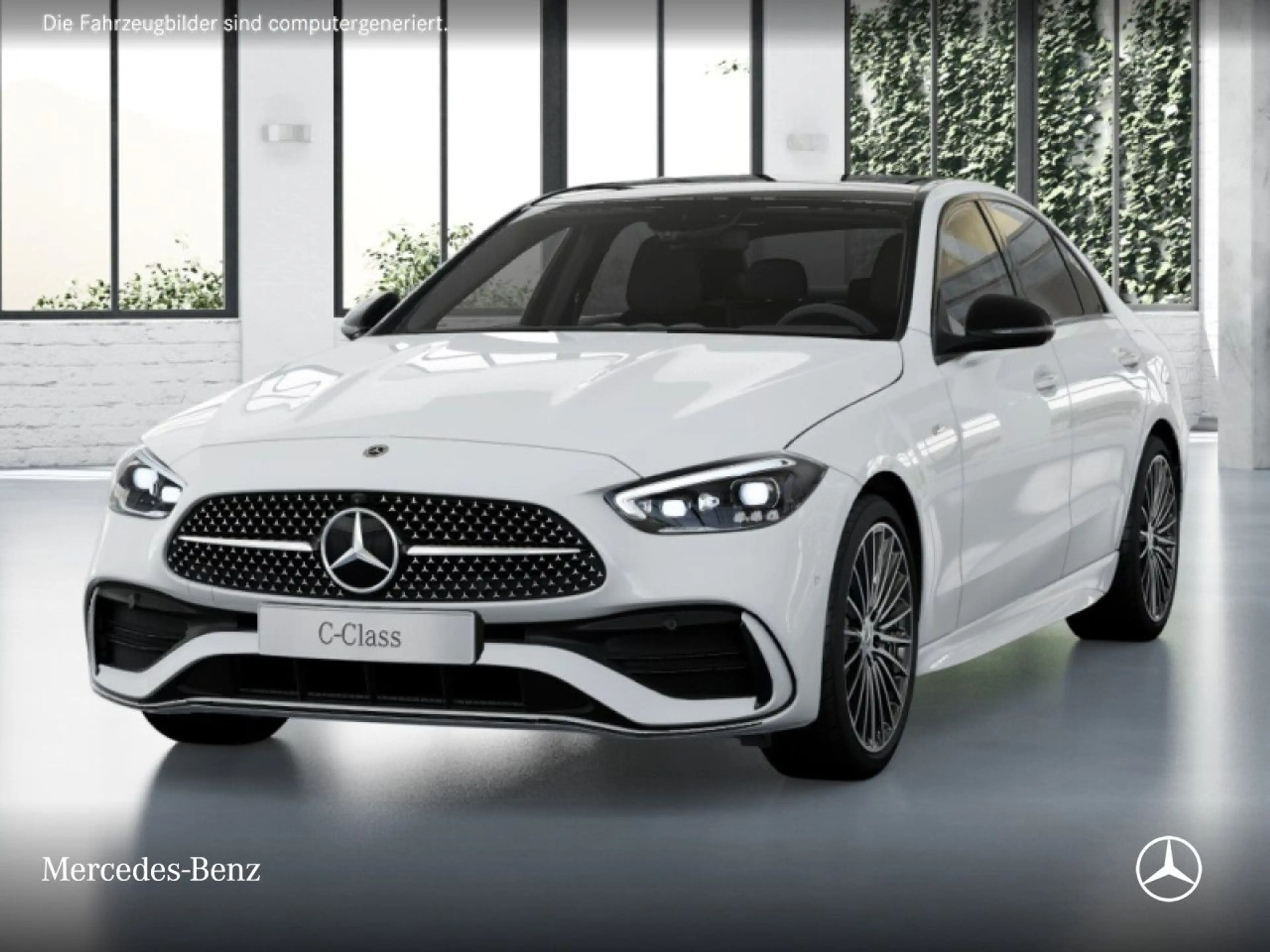 Mercedes-Benz C 300 de AMG+NIGHT+PANO+360+19"+TOTW+KEYLESS+9G — photo 2