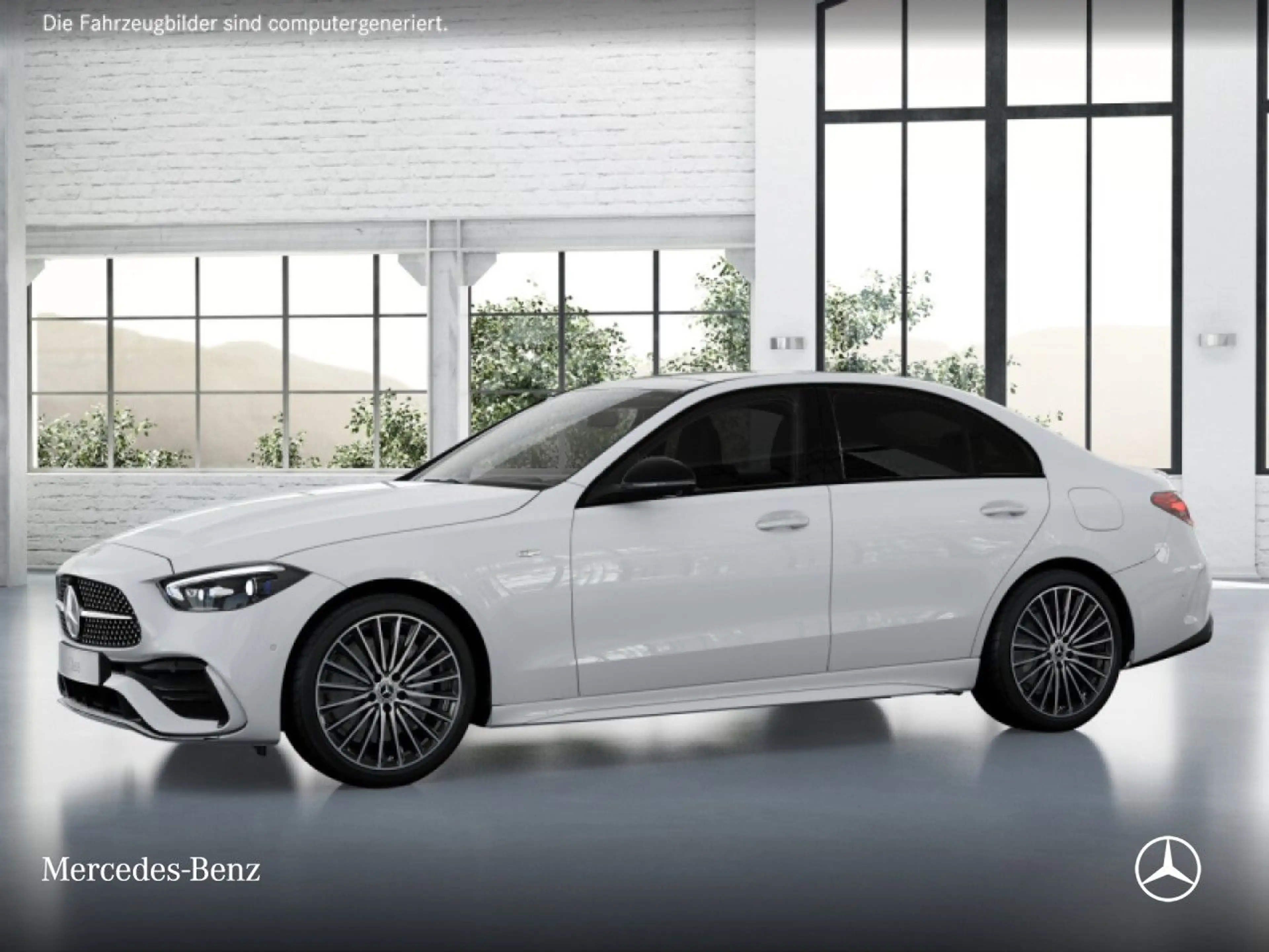 Mercedes-Benz C 300 de AMG+NIGHT+PANO+360+19"+TOTW+KEYLESS+9G — photo 3