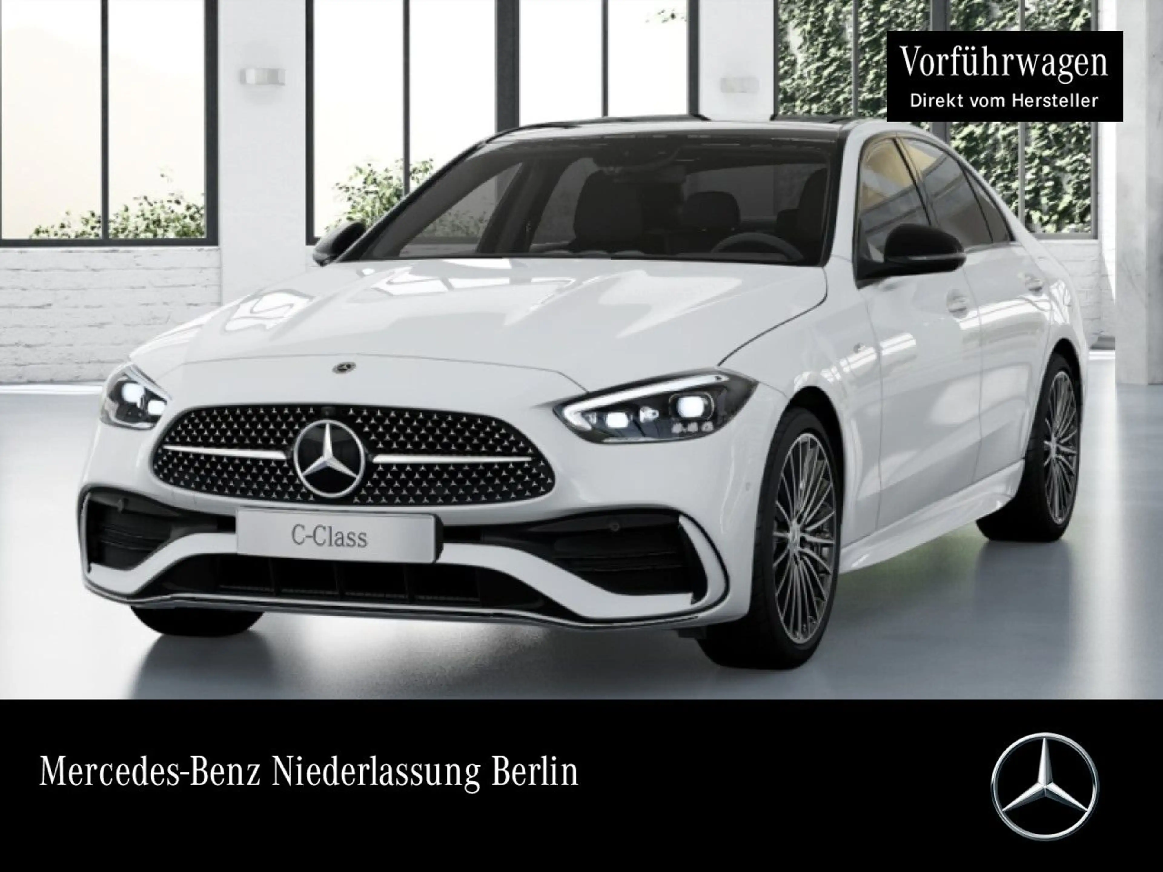 Mercedes-Benz C 300 de AMG+NIGHT+PANO+360+19"+TOTW+KEYLESS+9G