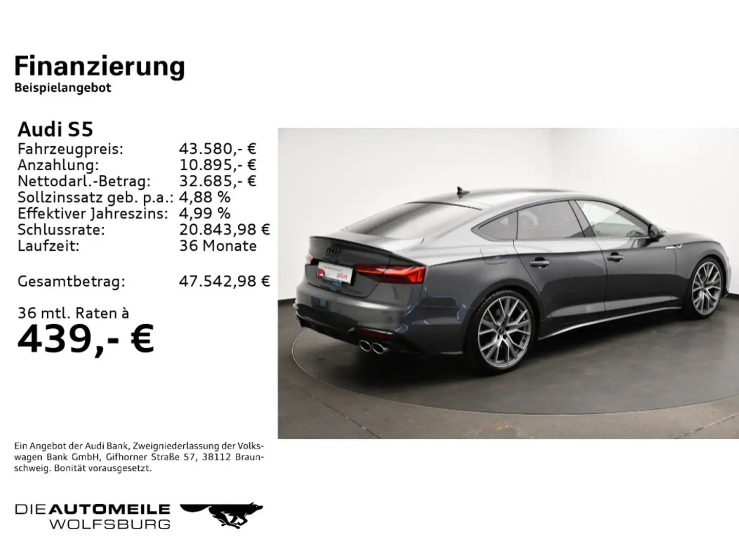 Audi S5 3.0 TDI Tiptronic quattro AHK/ACC/Pano Grau - 2