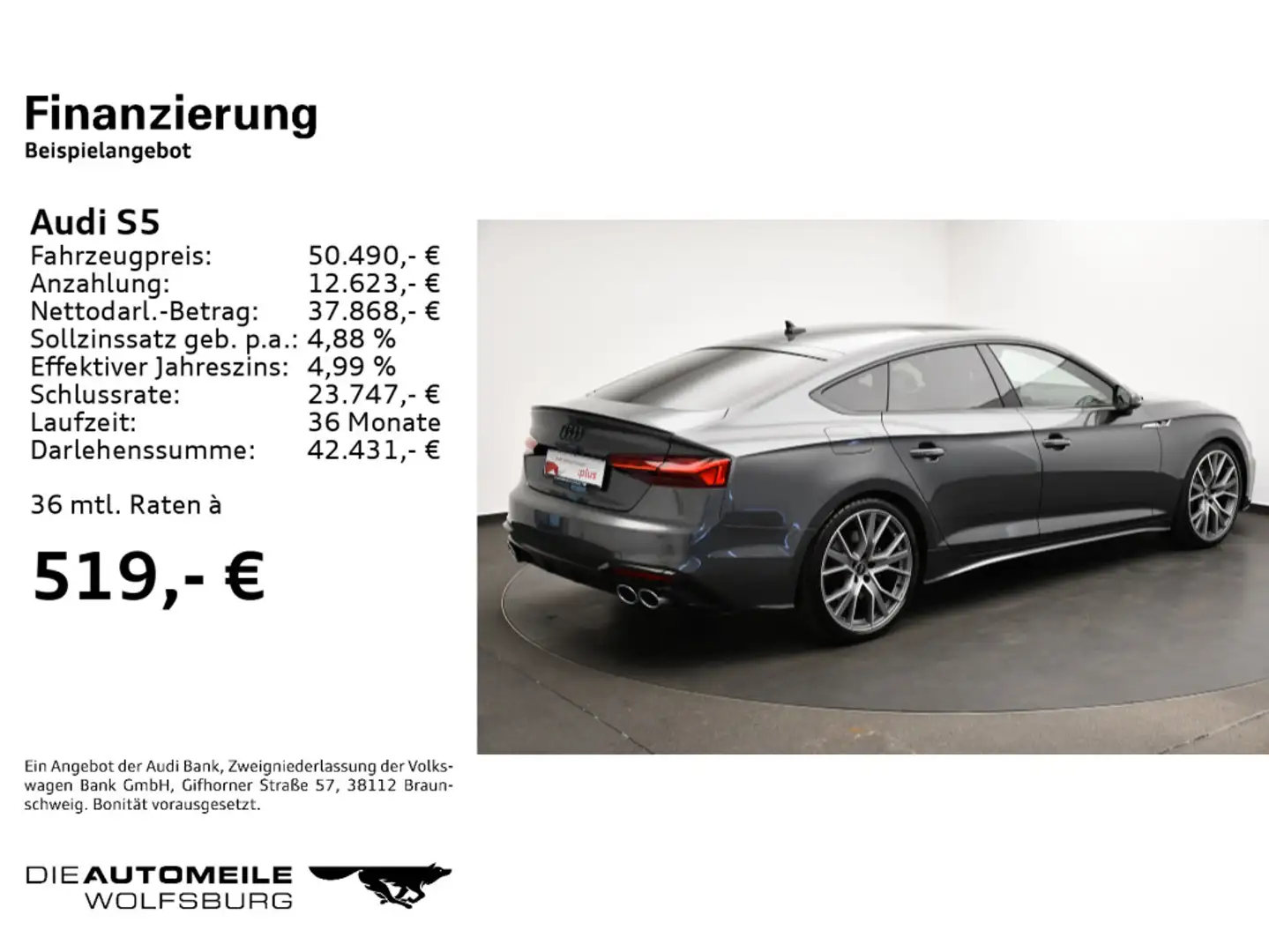 Audi S5 3.0 TDI Tiptronic quattro AHK/ACC/Pano Grau - 2