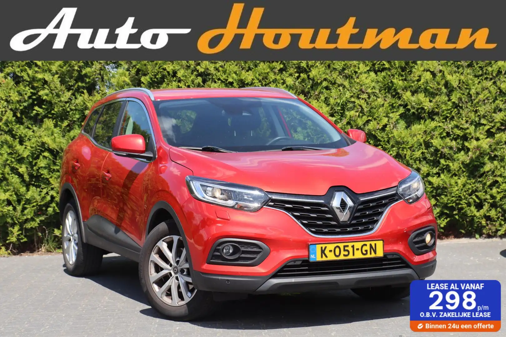Renault Kadjar 1.3 TCe140 pk Automaat Zen Cruise|Ecc|Pdc|Carplay| Rood - 1