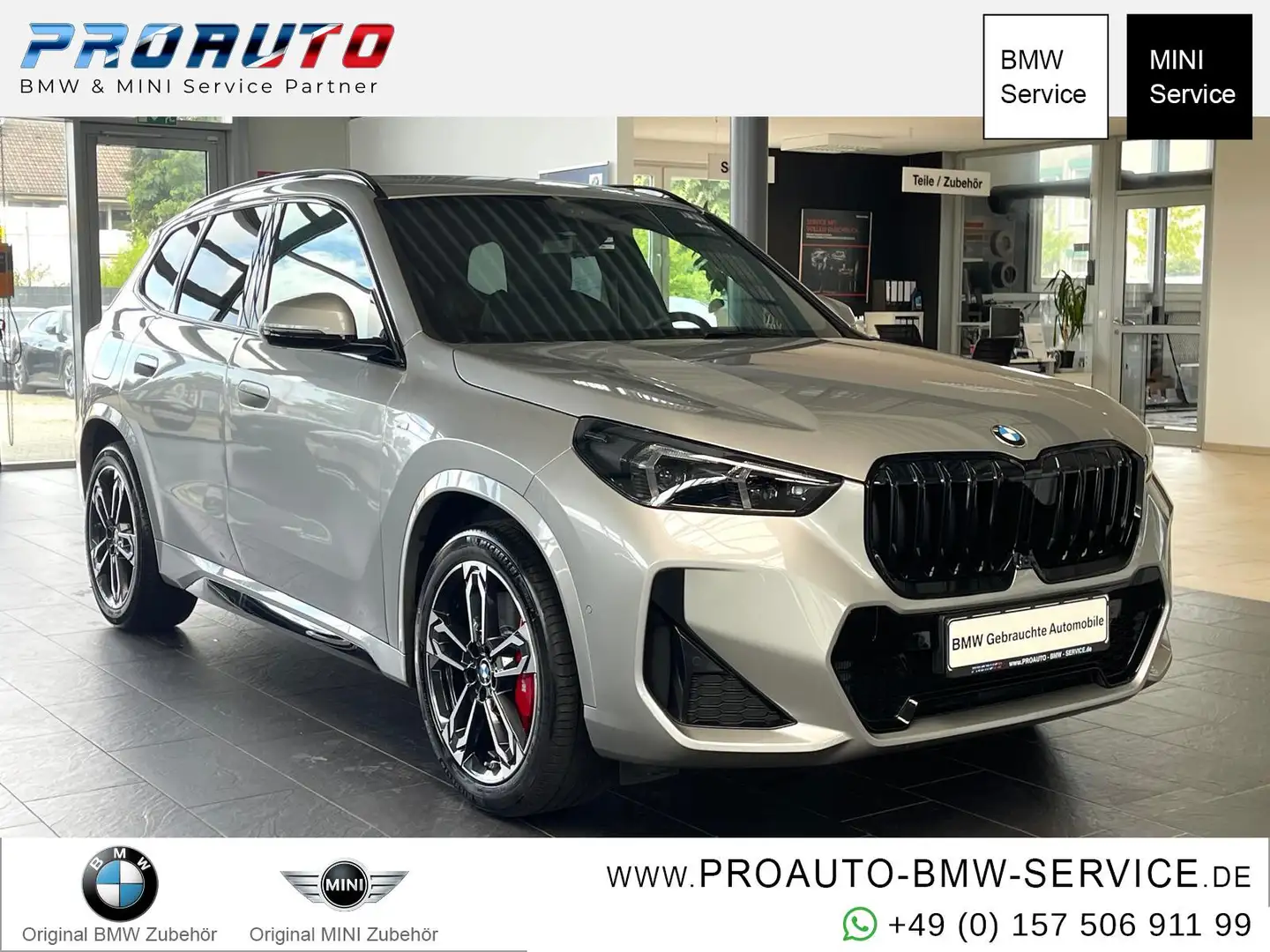BMW X1 18i sDrive M Sport Pro AHK/PANO/K.Zg/HUD/19° Silber - 1