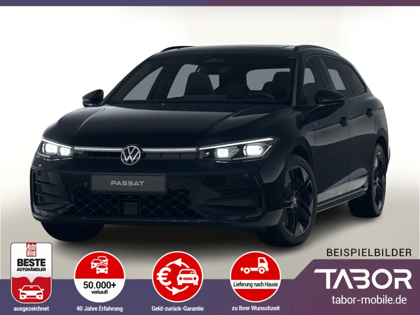 Volkswagen Passat Var. TDI 193 4M DSG R-Line Leder Pano AHK Schwarz - 1