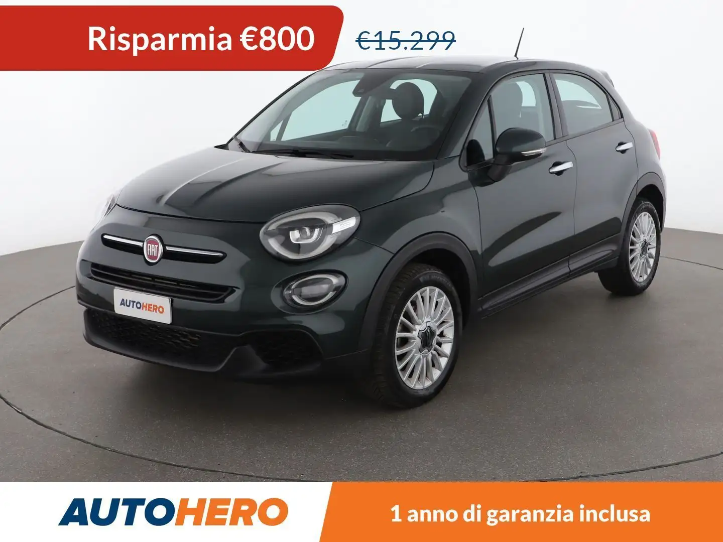 Fiat 500X 1.3 M-Jet Lounge 95 CV Verde - 1