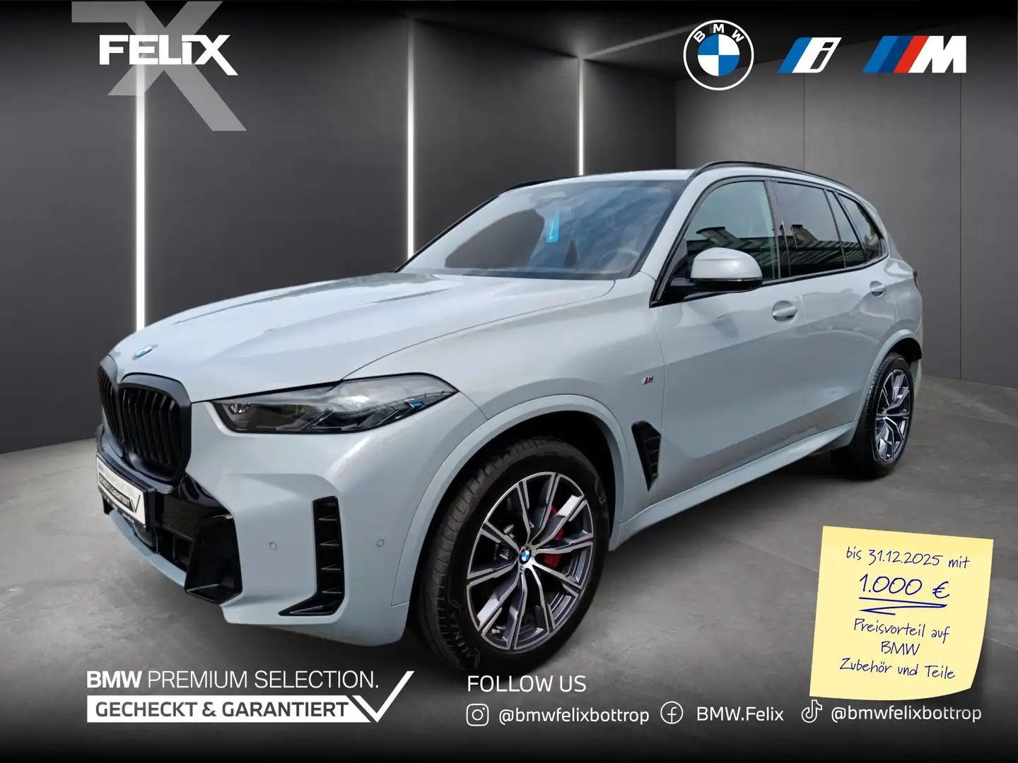 BMW X5 xDrive30d M SPORTPAKET PRO+ANH.KUPPLUNG+ICONIC GLO Grau - 1