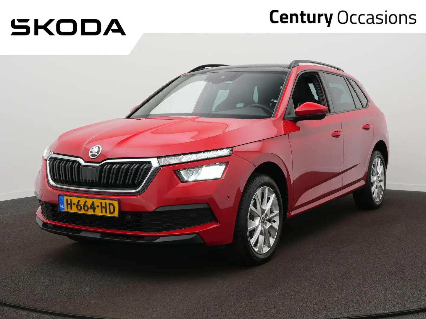 Skoda Kamiq 1.0 TSI Sport Business / Adap. Cruise / Panodak / Rood - 1