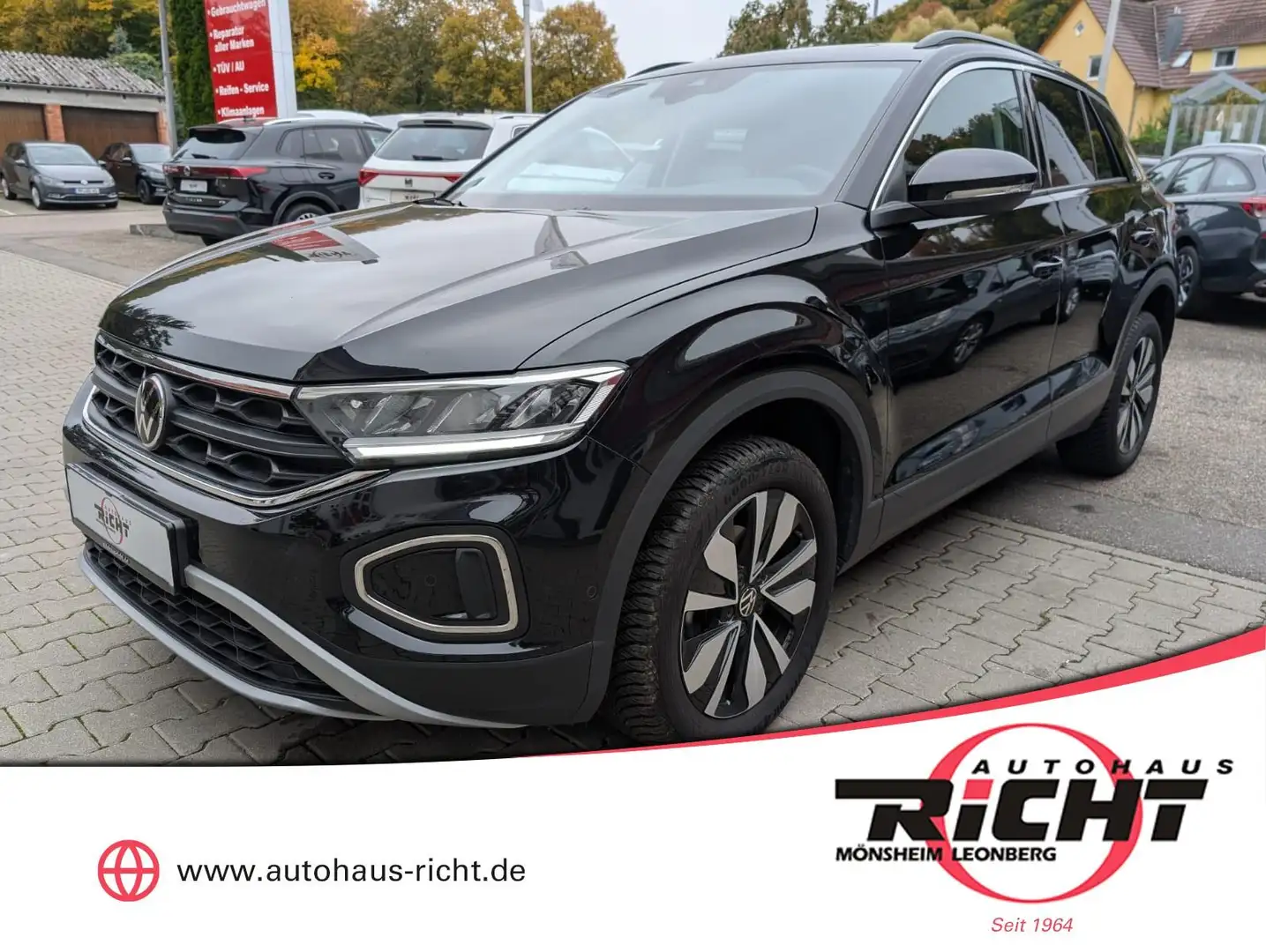 Volkswagen T-Roc 1.5TSI DSG Goal Navi Totwinkel SHZ Schwarz - 1
