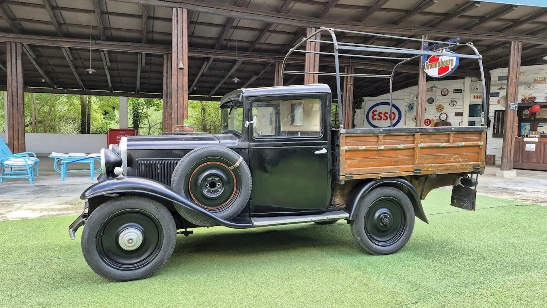 Fiat 508 Balilla Camioncino Cassone Czarny - 1