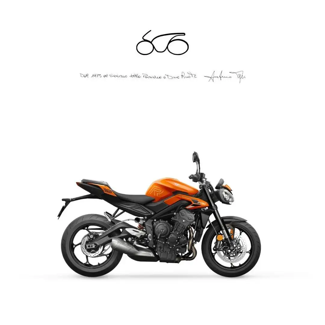 Triumph Street Triple 765 R Portocaliu - 1