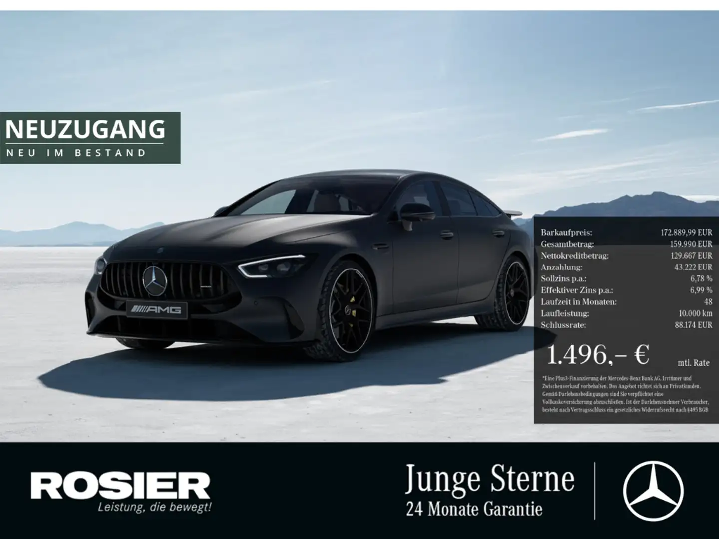 Mercedes-Benz AMG GT 63 (S) 4M+ Aero Magno LED Pano Navi Lu Gris - 1