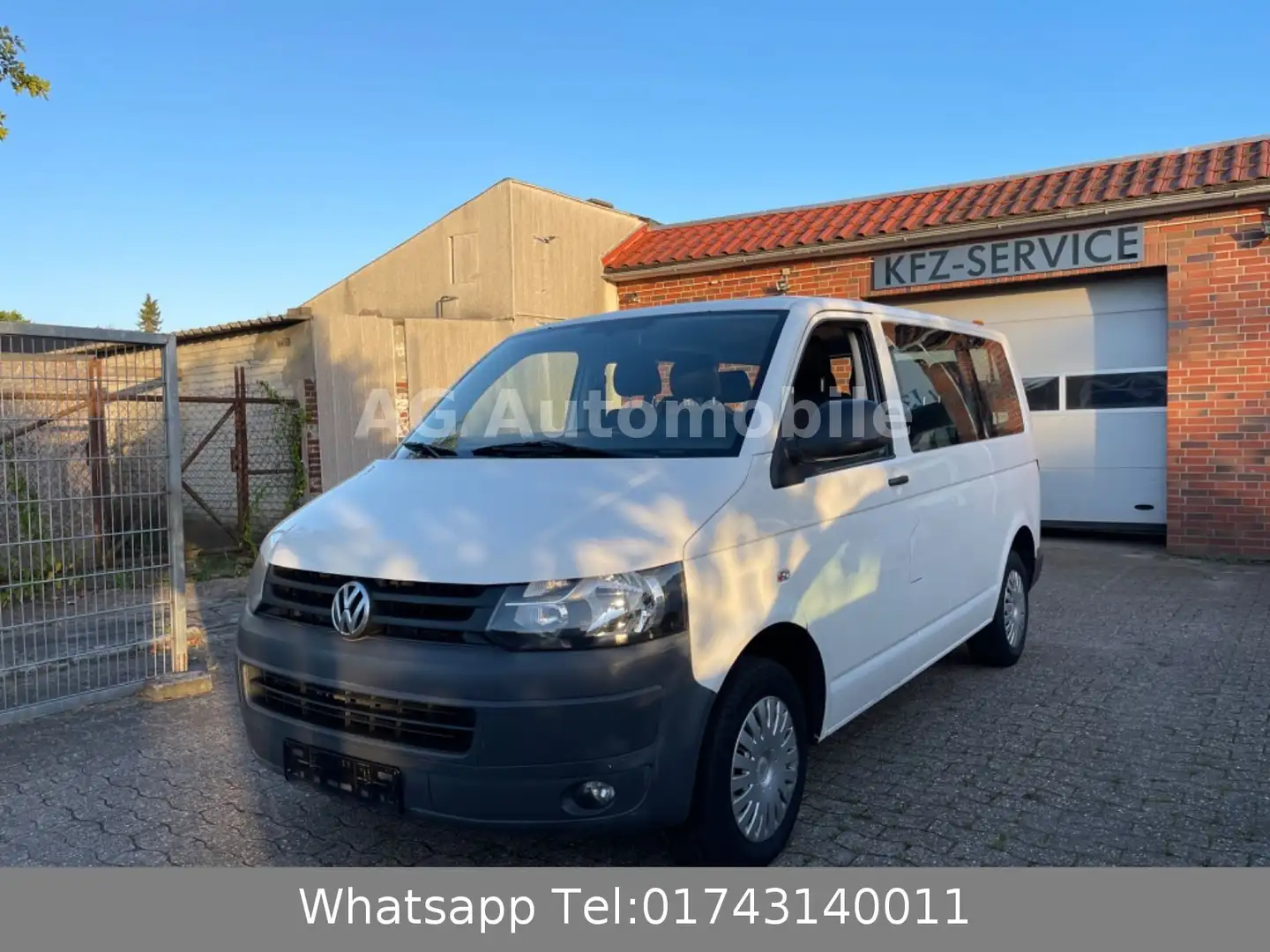 Volkswagen T5 Kombi 9-Sitzer*KLIMA*DSG*140PS TDI Weiß - 2