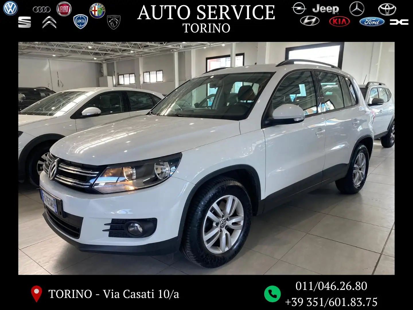 Volkswagen Tiguan Tiguan  1.4 tsi bm Cross 125cv UNICO PROPRIETARIO Bianco - 1