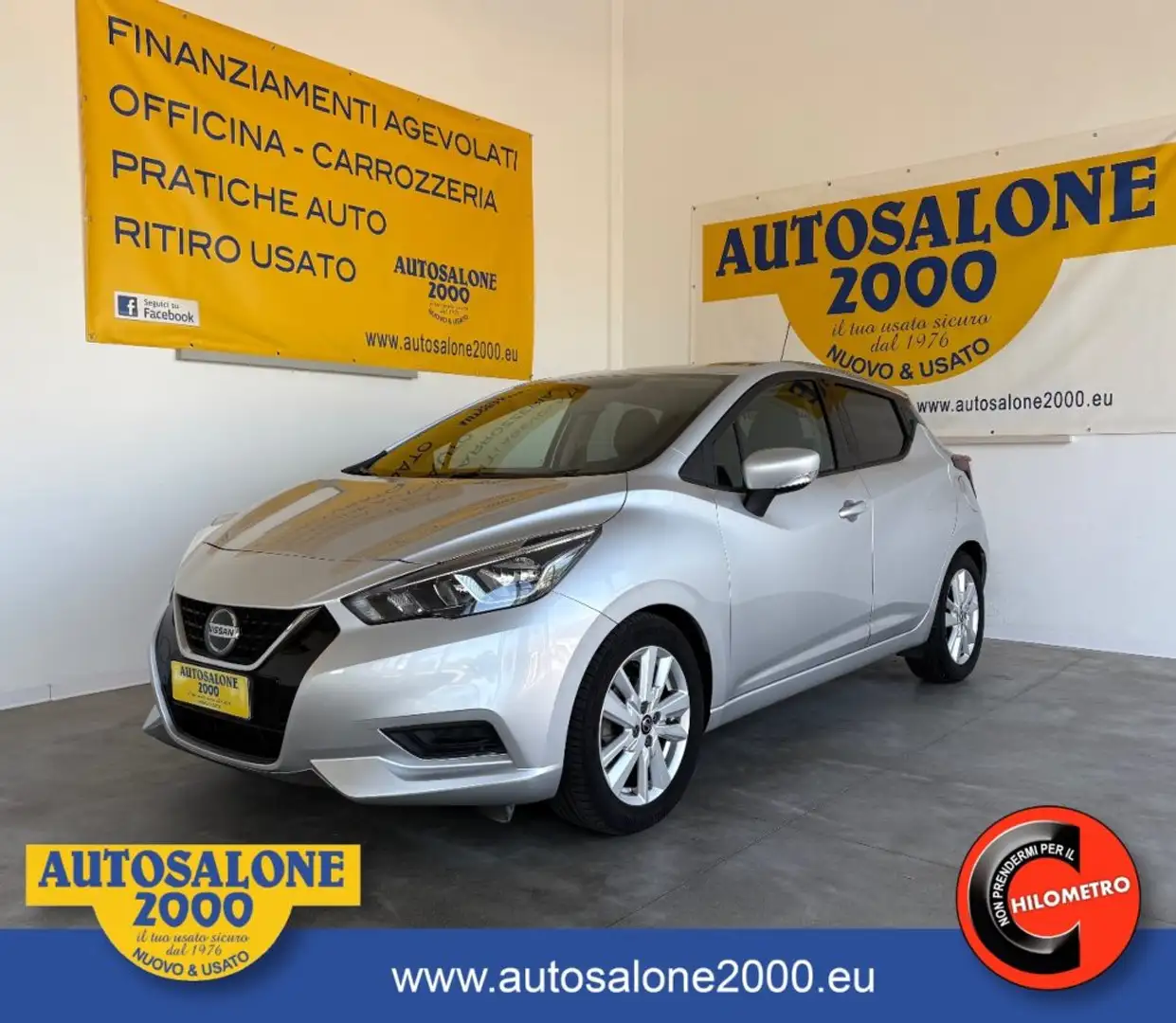Nissan Micra IG-T 100 Xtronic 5p Acenta NEOPATENTATI / P. REALE Silber - 1