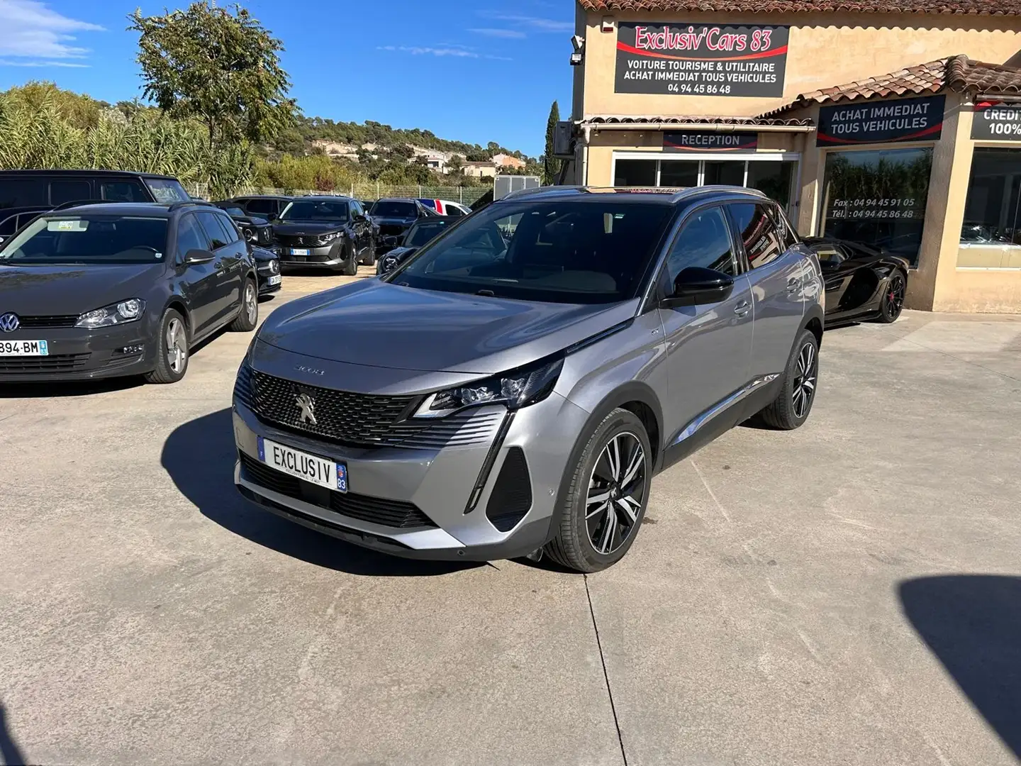 Peugeot 3008 1.5 BLUEHDI 130CH S\u0026S GT EAT8 PRIX HORS TAXE Gris - 1