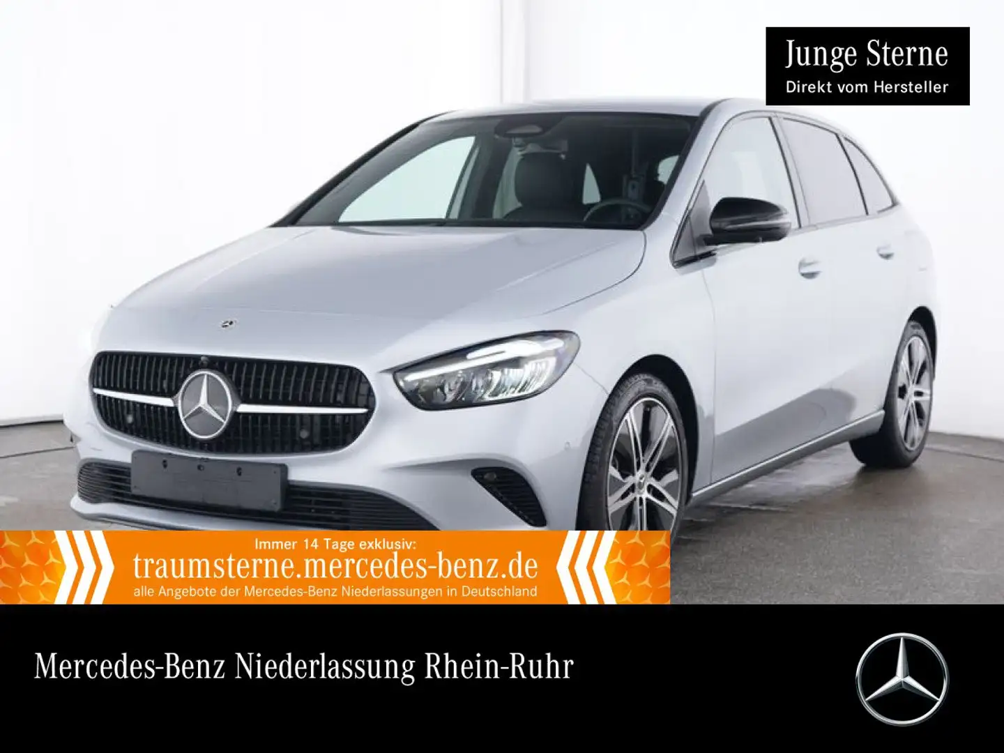 Mercedes-Benz B 200 PROGRESSIVE+NIGHT+360°+AHK+LED+TOTW+7G Silber - 1