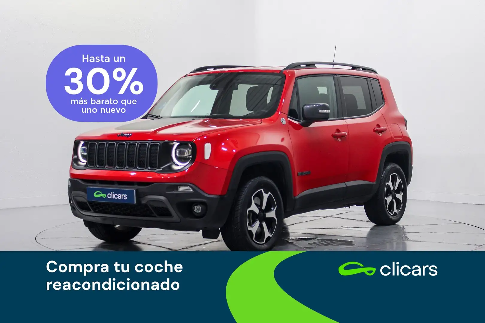 Jeep Renegade 1.3 PHEV Trailhawk 4x4 Aut. 177KW Rojo - 1