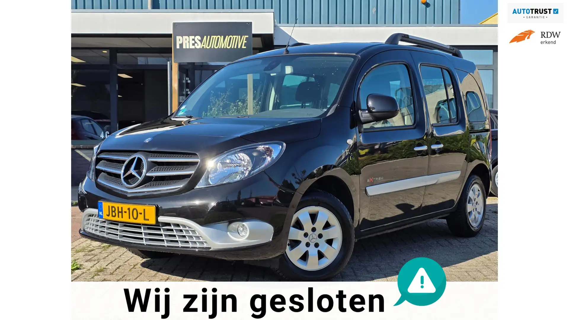Mercedes-Benz Citan 112 Ambiente |CLIMA|PDC|LMV Zwart - 1
