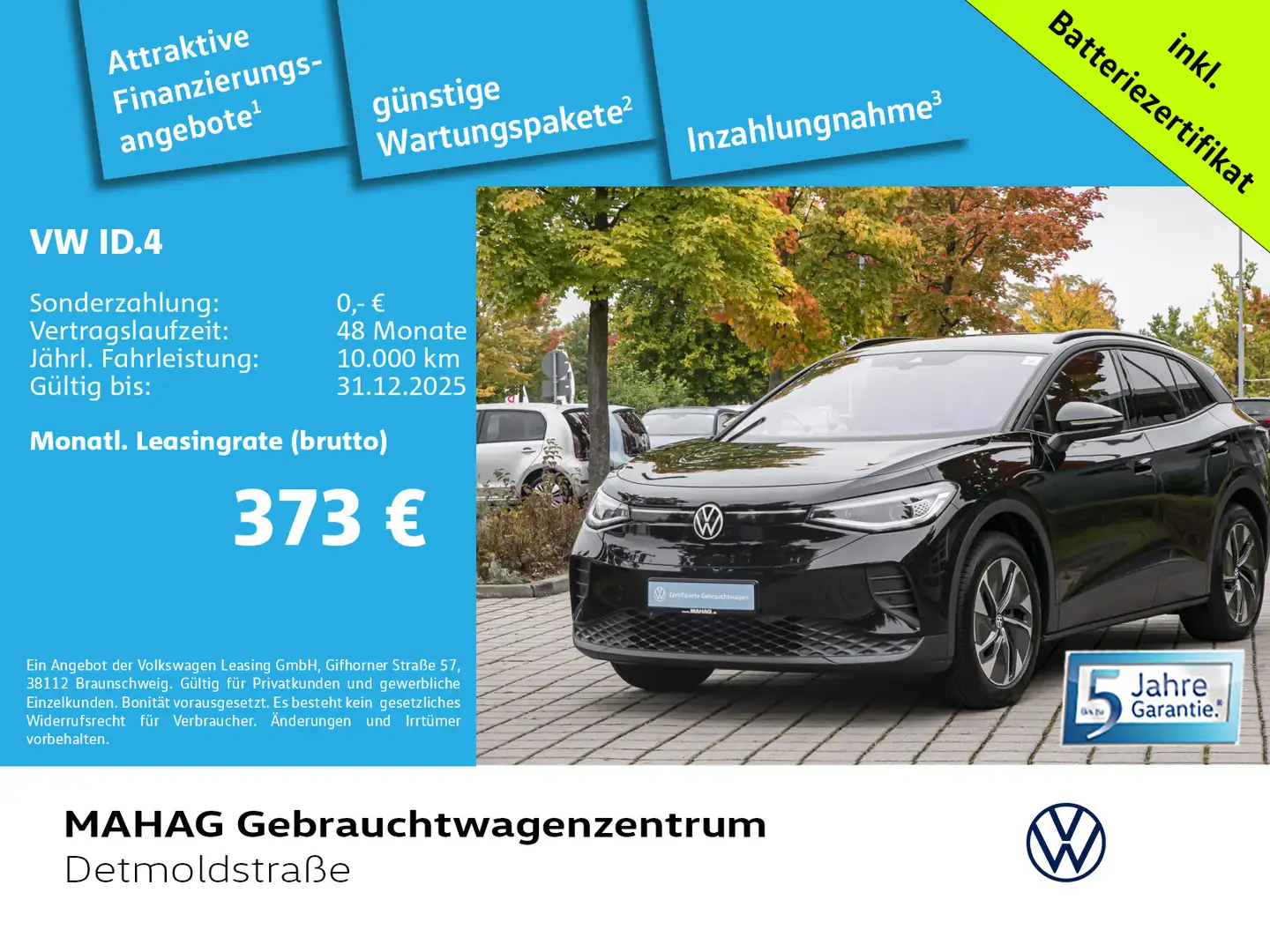 Volkswagen ID.4 Pro WärmePumpe CCS Navi LED Alu18HamarGRAPH Schwarz - 1