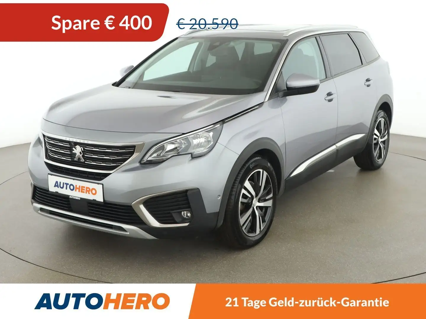 Peugeot 5008 1.5 Blue-HDi Allure *PANO*TEMPO*NAVI*CAM*SPUR*TOT* Grijs - 1
