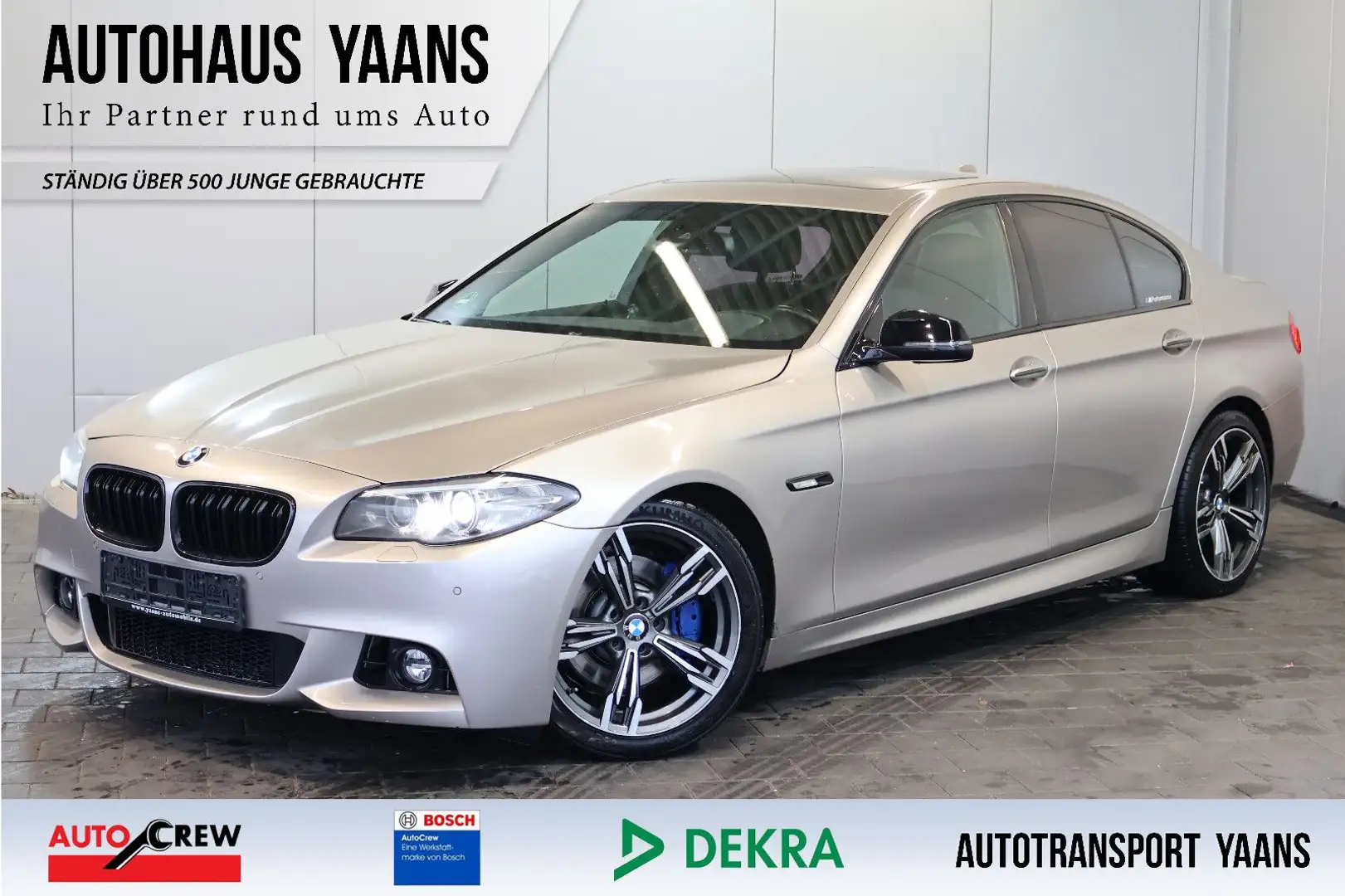 BMW 525 d M Sport Shadow H/K+HUD+NAVI+XEN+GSD+19" Silber - 1