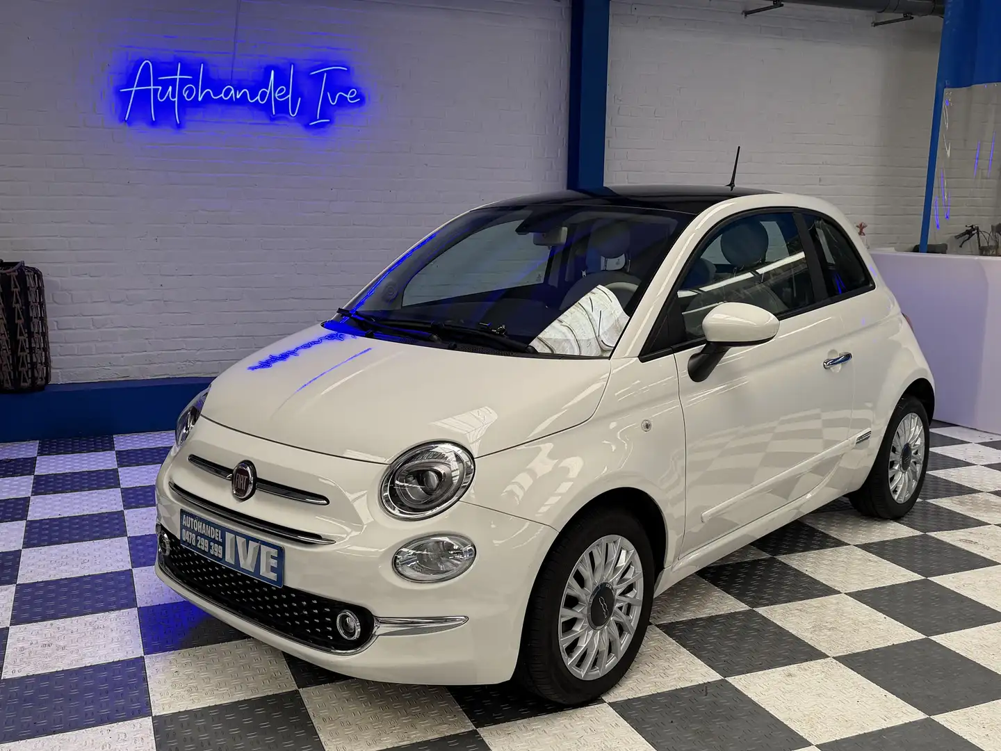 Fiat 500 500 1.2 8V Start/Stop **PANO DAK** Blanc - 1