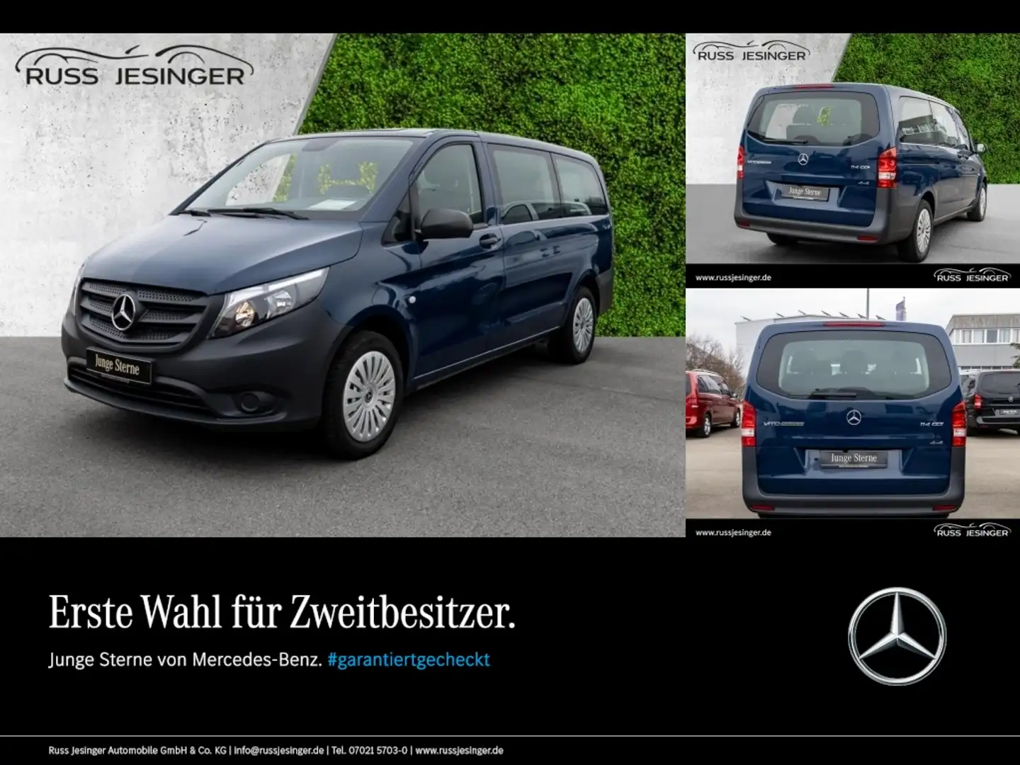 Mercedes-Benz Vito 114 CDI Tourer Pro 4x4 *Navi*Kamera*8-Sitze Blau - 1