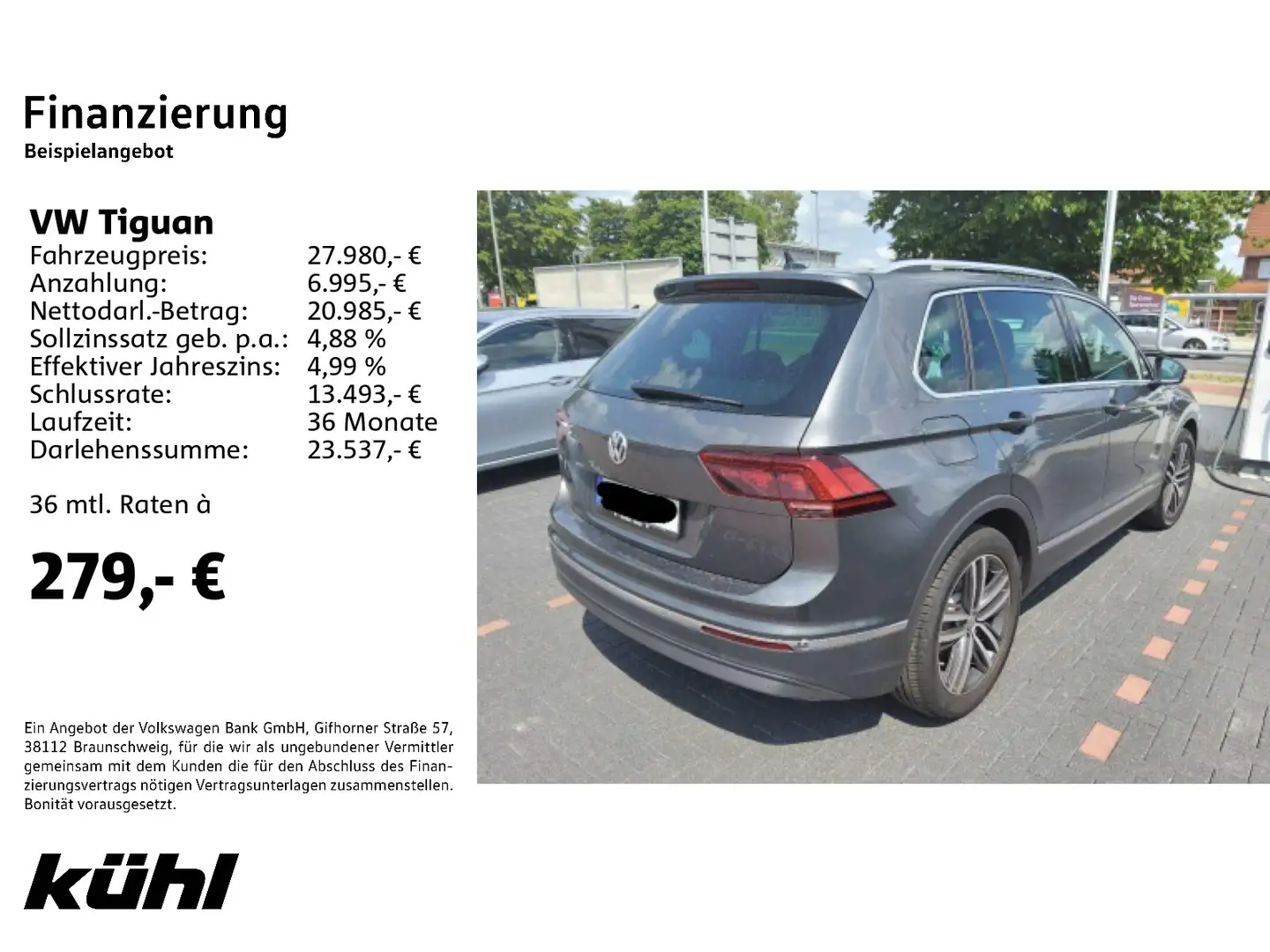 Volkswagen Tiguan 2.0 TDI DSG Highline LED ACC DCC HuD 360° Grijs - 2