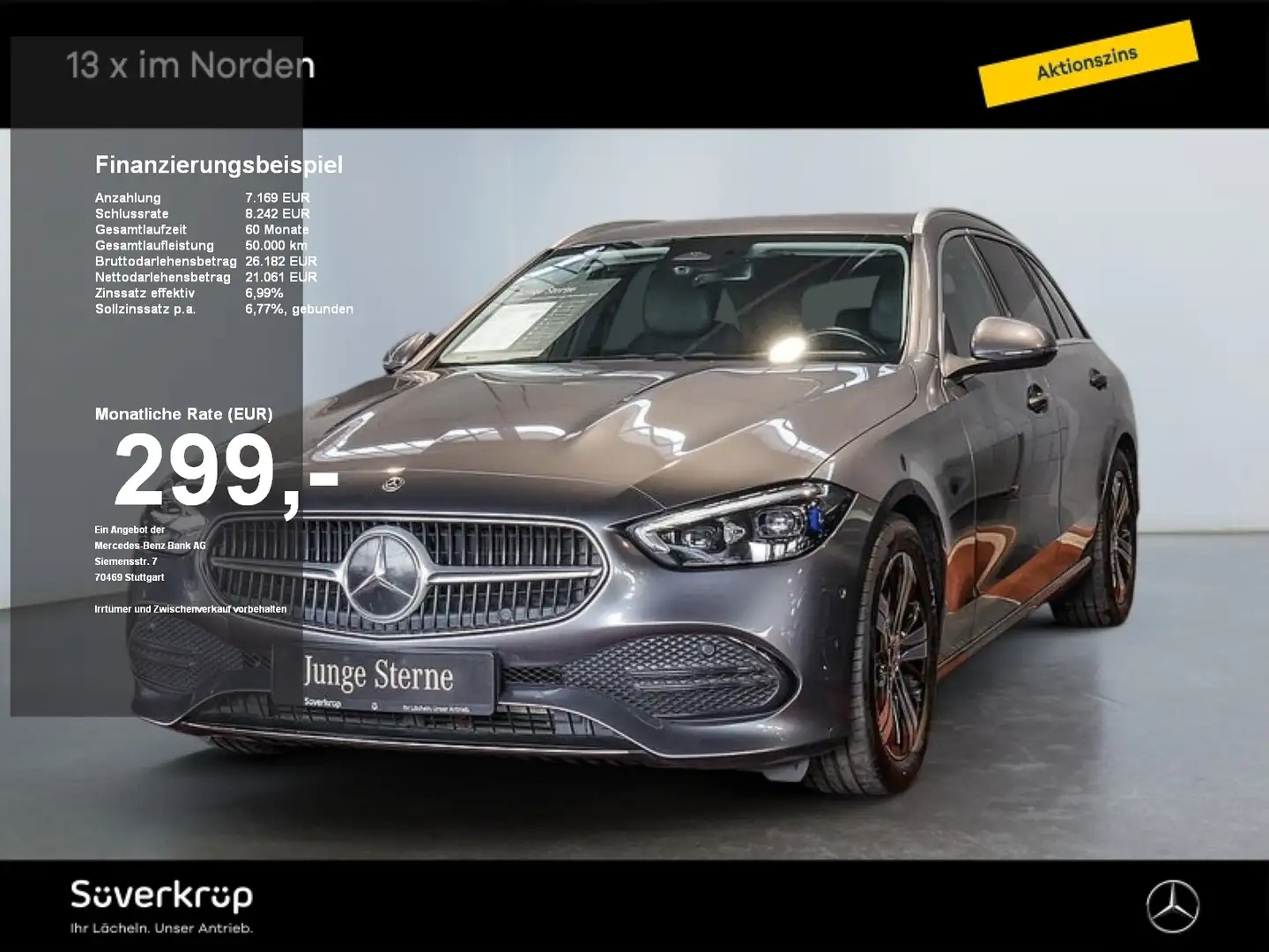 Mercedes-Benz C 300 d T Avantgarde Standhz DigitalLight Kamera Gris - 1
