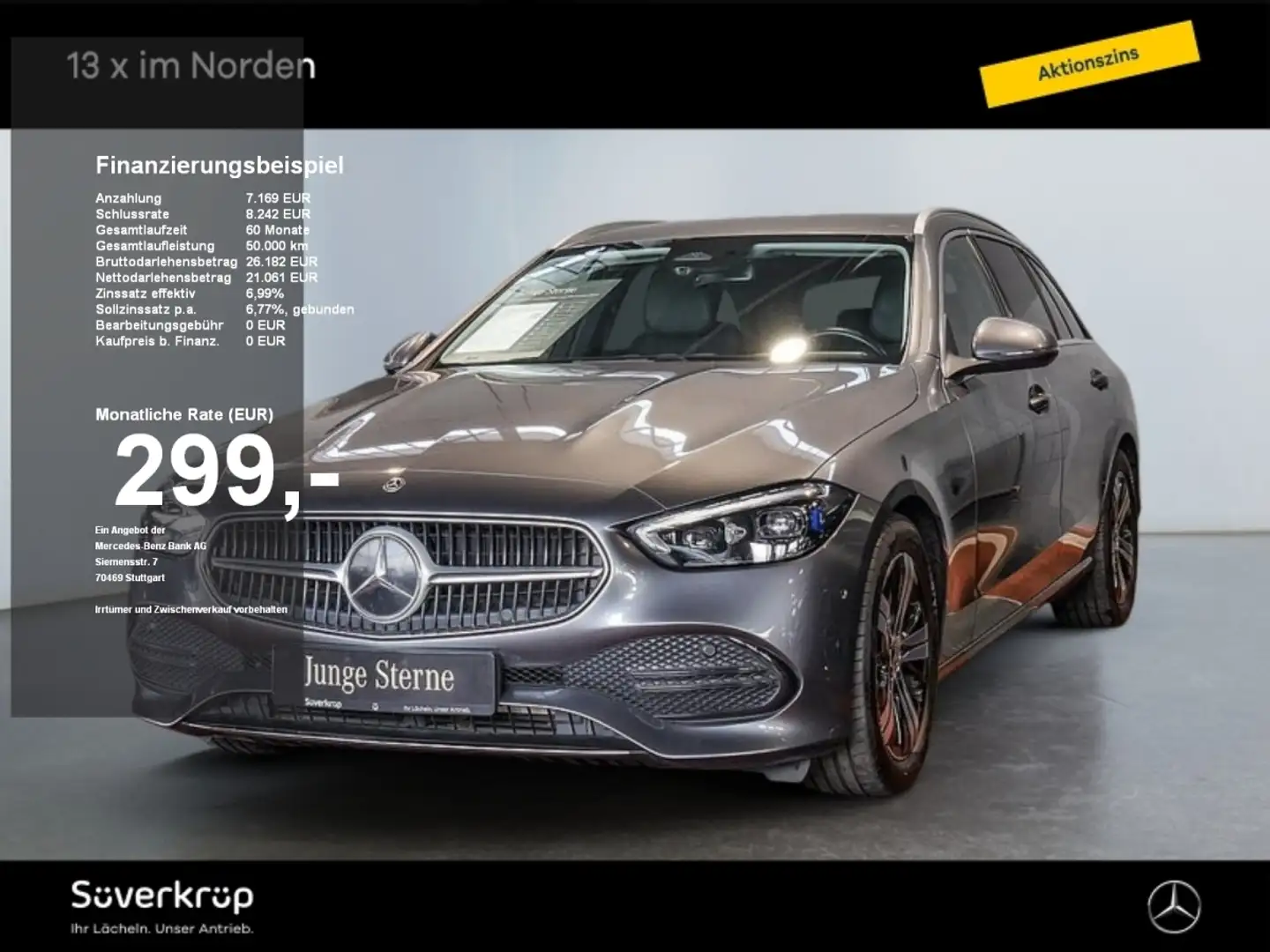 Mercedes-Benz C 300 d T Avantgarde Standhz DigitalLight Kamera Grau - 1