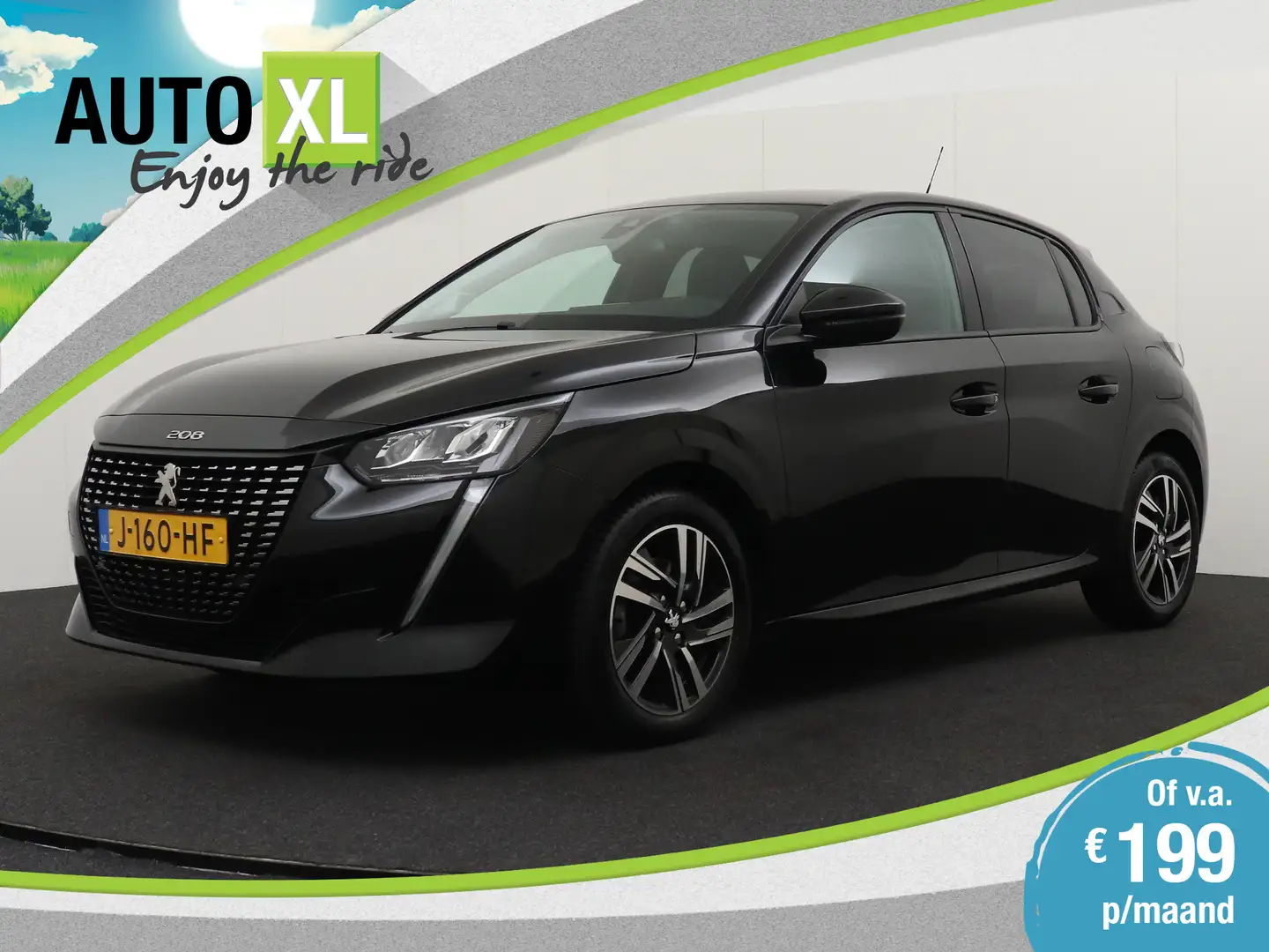 Peugeot 208 1.2 101 PK Allure Camera Climate Carplay 3D-Dashbo Zwart - 1