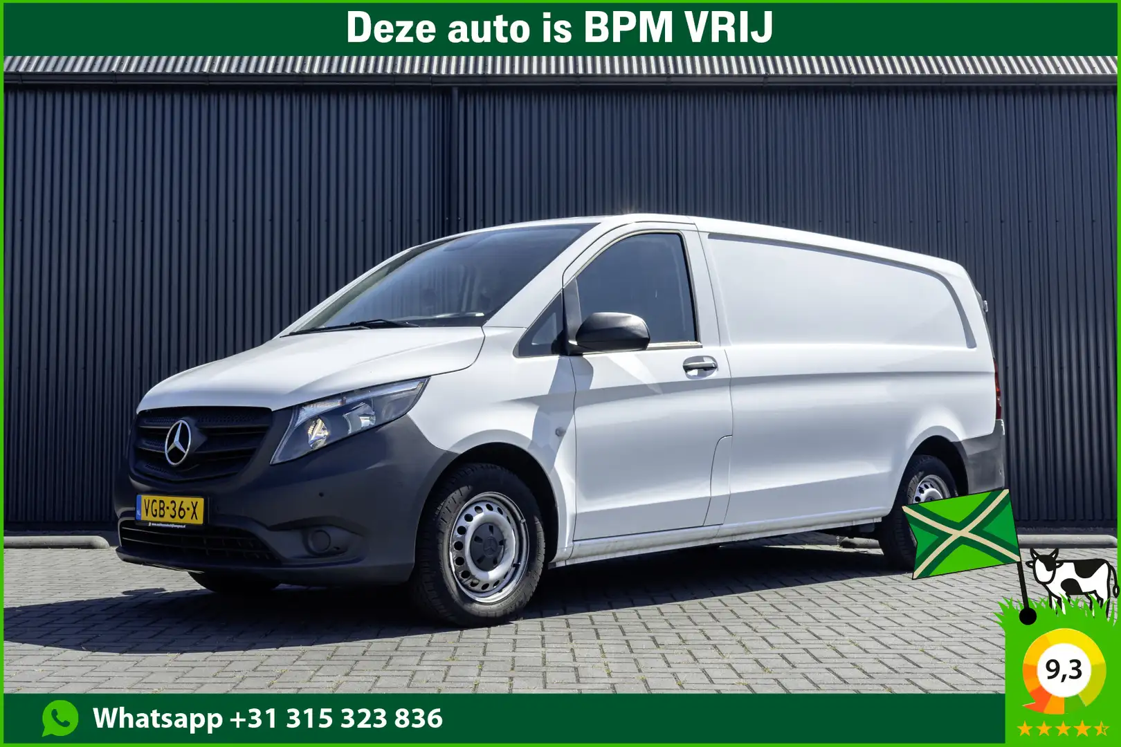 Mercedes-Benz Vito **116 CDI Extra Lang | Camera | Navigatie | Cruise Blanc - 1