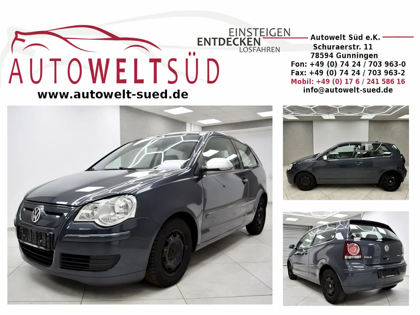 Volkswagen Polo 9N 1.4 TDI Blue-Motion Navi Klimatronic Grigio - 1