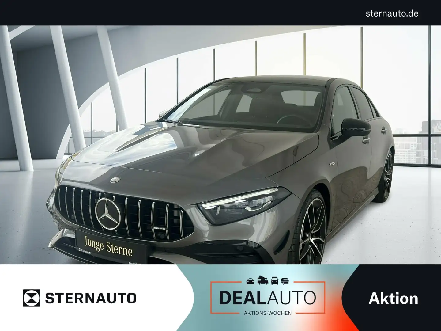 Mercedes-Benz A 35 AMG A 35 AMG 4M Limousine Pano-Dach/Multibeam/Kamera Grijs - 1