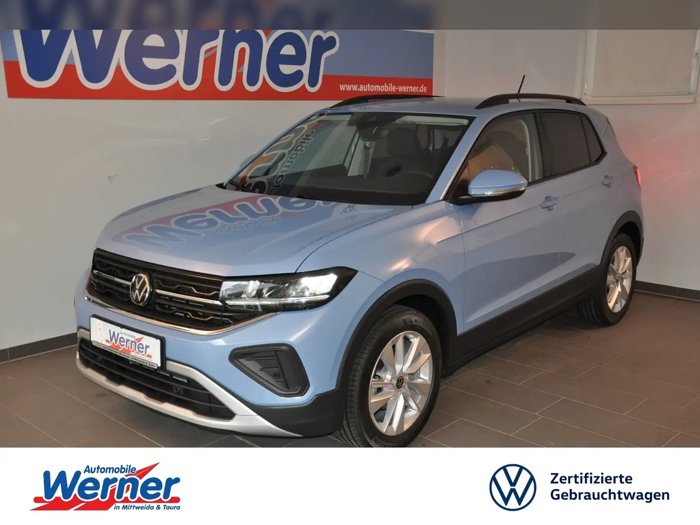 Volkswagen T-Cross Life 1.0TSI App-Navi LED ACC Blauw - 1
