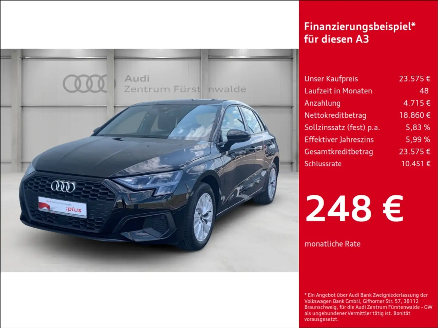 Audi A3 Sportback 40 TFSI e AHK-abnehmbar Navi Digitales C Schwarz - 1